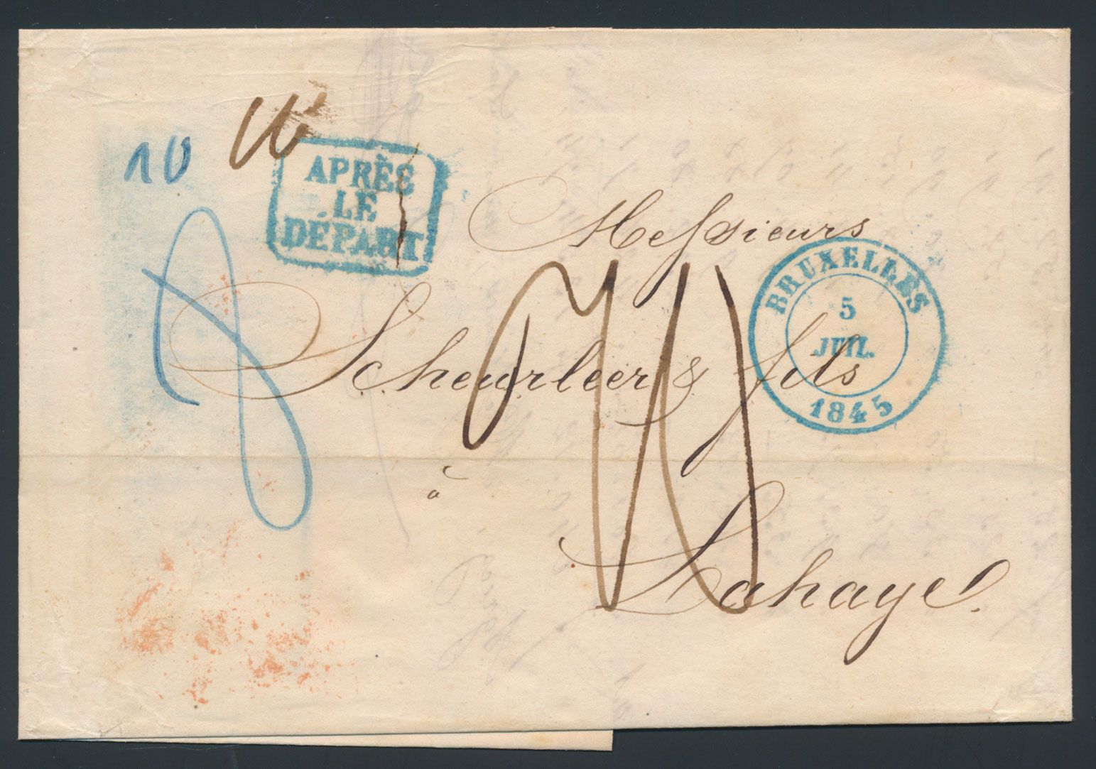 1800/1848 Verzameling voorlopers (17x), enkele leukere brieven en inhoud, leuke debourse, type 18, PF, P.P.P.P, PP in kastje, enz., zm/m