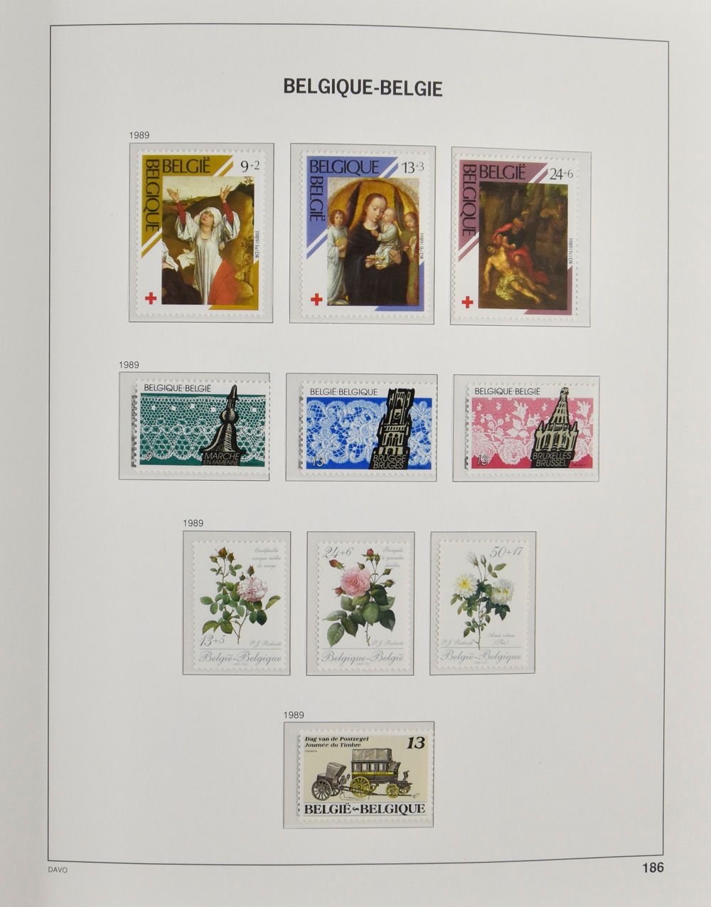 1970/1994 Verzameling in 2 luxe Davo albums, zm 