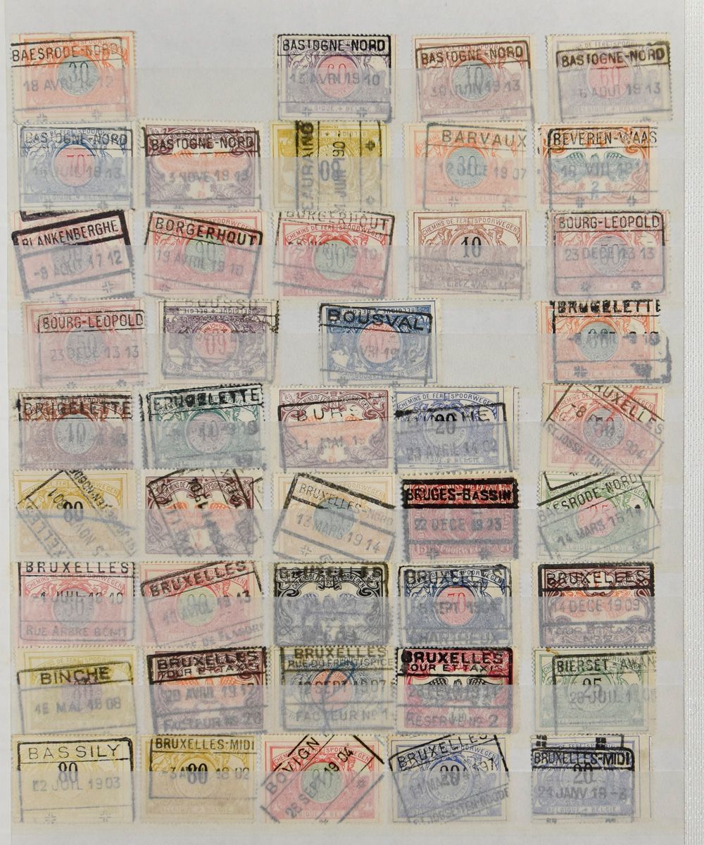 1885/1930, accumulation of A.... Z C cancellations, in stockbook, vf/f.