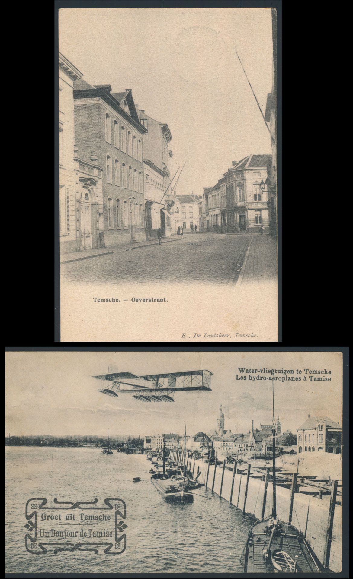 Temsche, de vliegweek en de Oeverstraat (2 stuks)