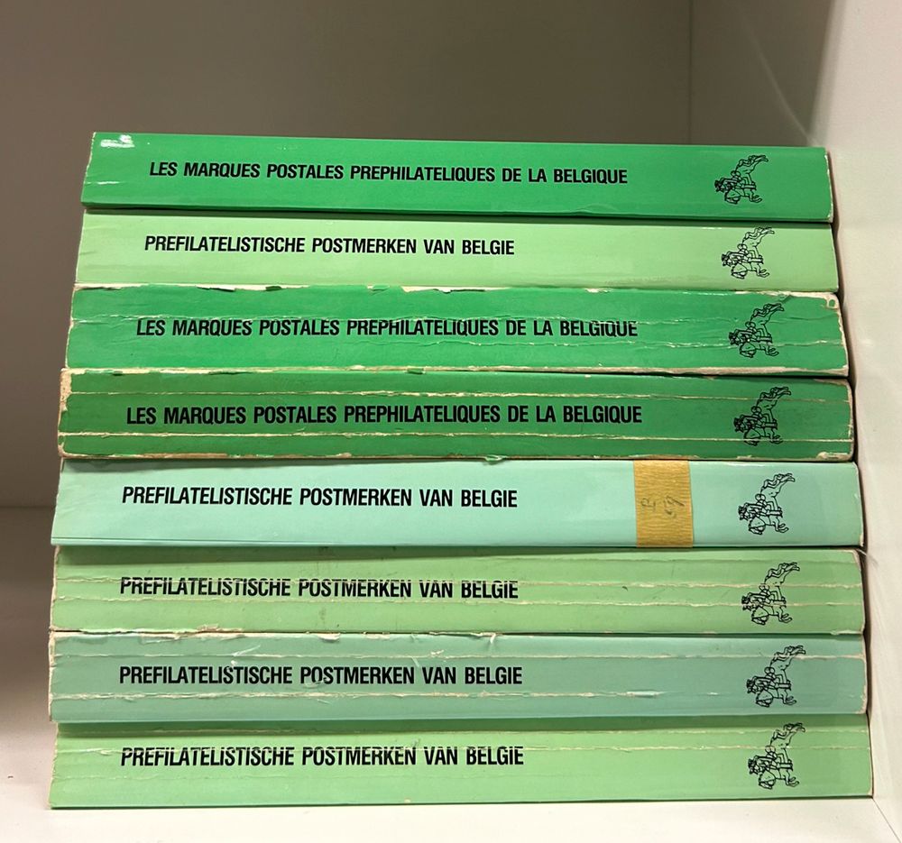 Prefilatelistische postmerken van België - Les marques postales préphilateliques de la Belgique, w.o ex. in Nederlands en Frans , door Lucien H. Herlant (Totaal: 8 stuks)