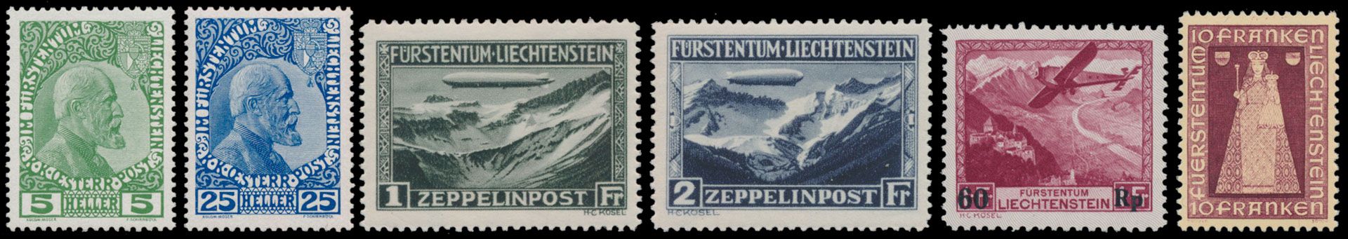 1912/1990 Verzameling in insteekboek met betere zegels postfris voor 1940 w.o. Yv. 1/3 (Cataloguswaarde €880), LP 7/8, 14, BL 2, na 1950 veelal ** en gest., zm/m/ntz (Hoge cataloguswaarde)