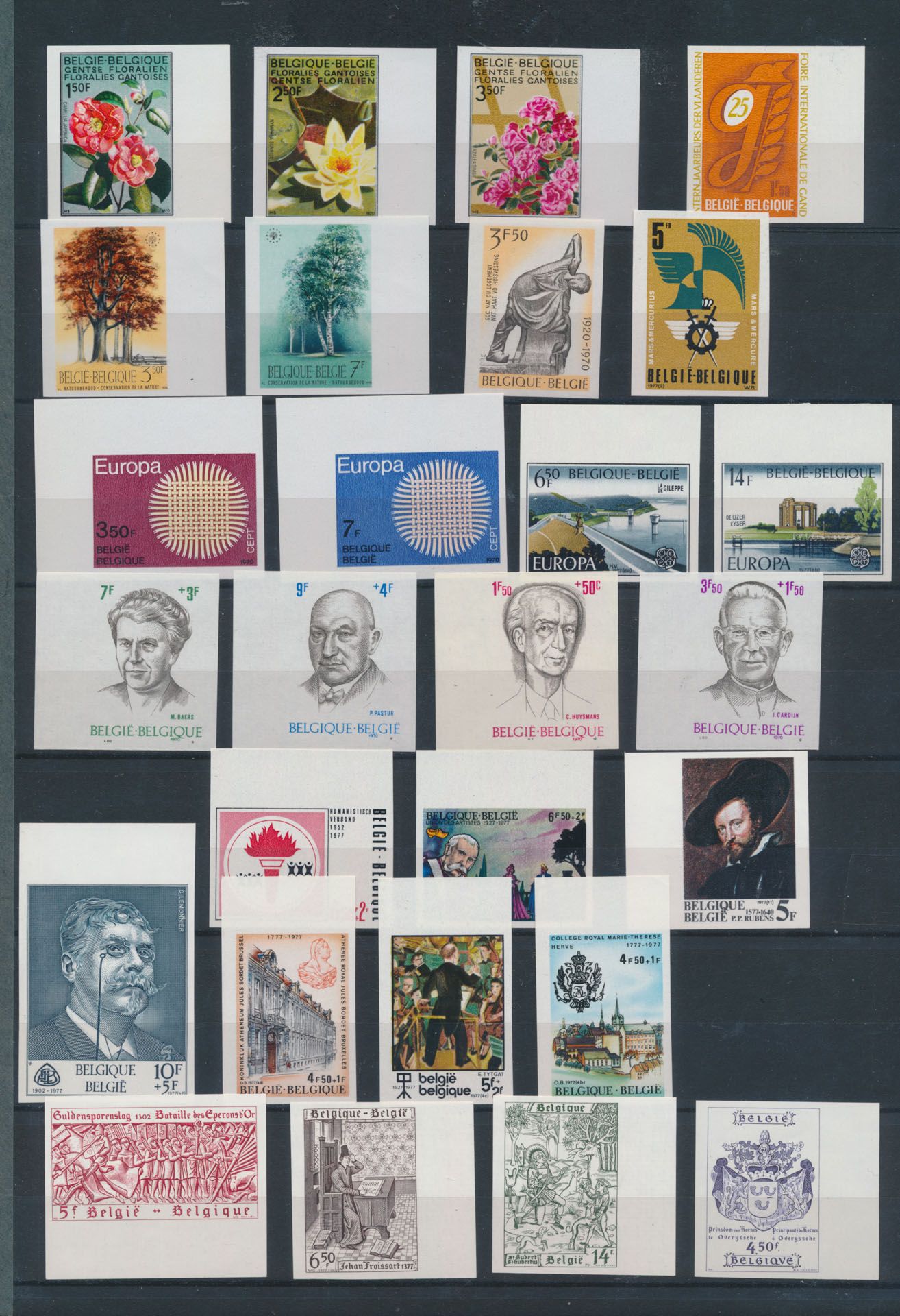 Accumulation 1970 to 1977, 19 sets, vf (OBP €770.50)