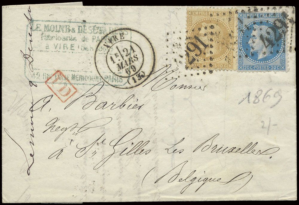 1869 N° 28A (Yv.) 