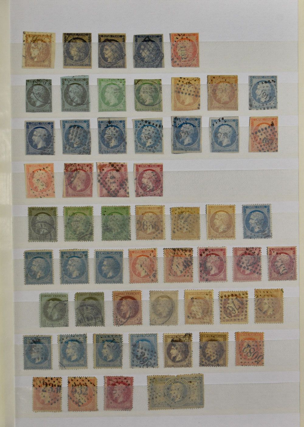1849/modern, verzameling met dubbels in 2 insteekboeken met betere zegels diverse periodes w.o. LP, zm/m/ntz