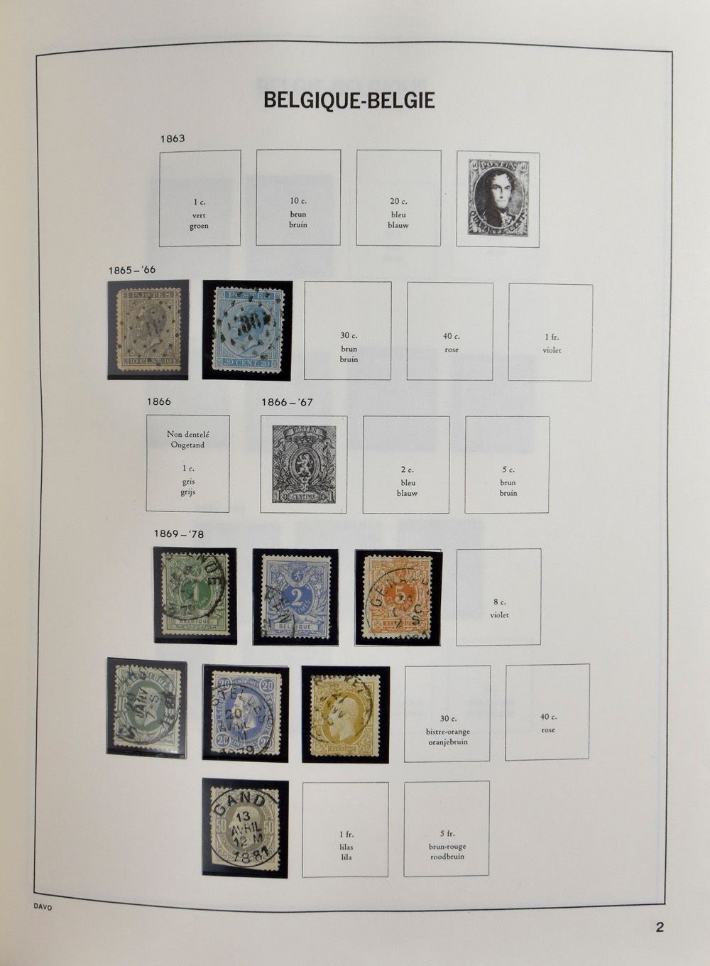 1849/1999 Restantverzameling overwegend gestempeld in 2 Davo albums, inclusief beetje back of the book, met OC 38/55 en 84/100, zm/m/ntz (OBP ++€1.000)