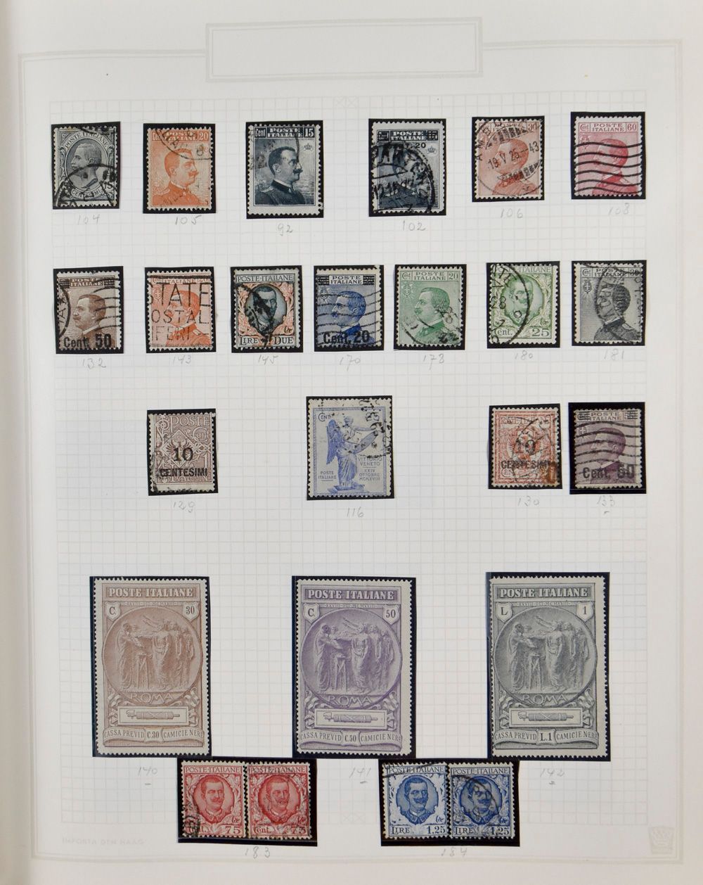 Sammlung verschiedener Länder in 4 Alben, darunter Italien, Portugal und Kolonien, Griechenland, Deutschland, Skandinavien, Russland, einwandfrei/schön/zu kontrollieren