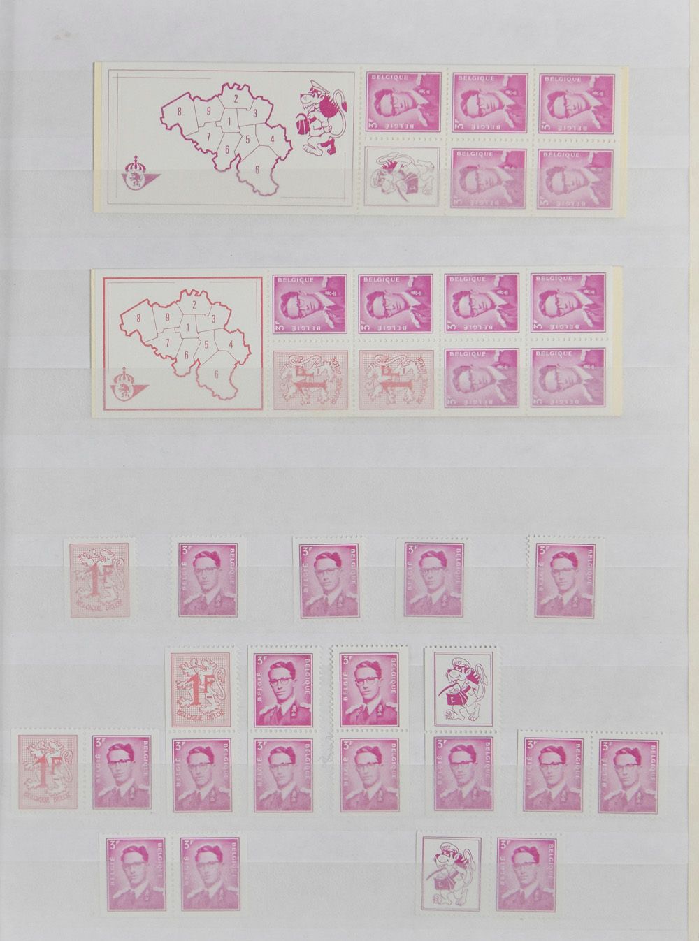 1969/1986 Verzameling boekjes en combinaties uit boekjes in insteekboek, zm 