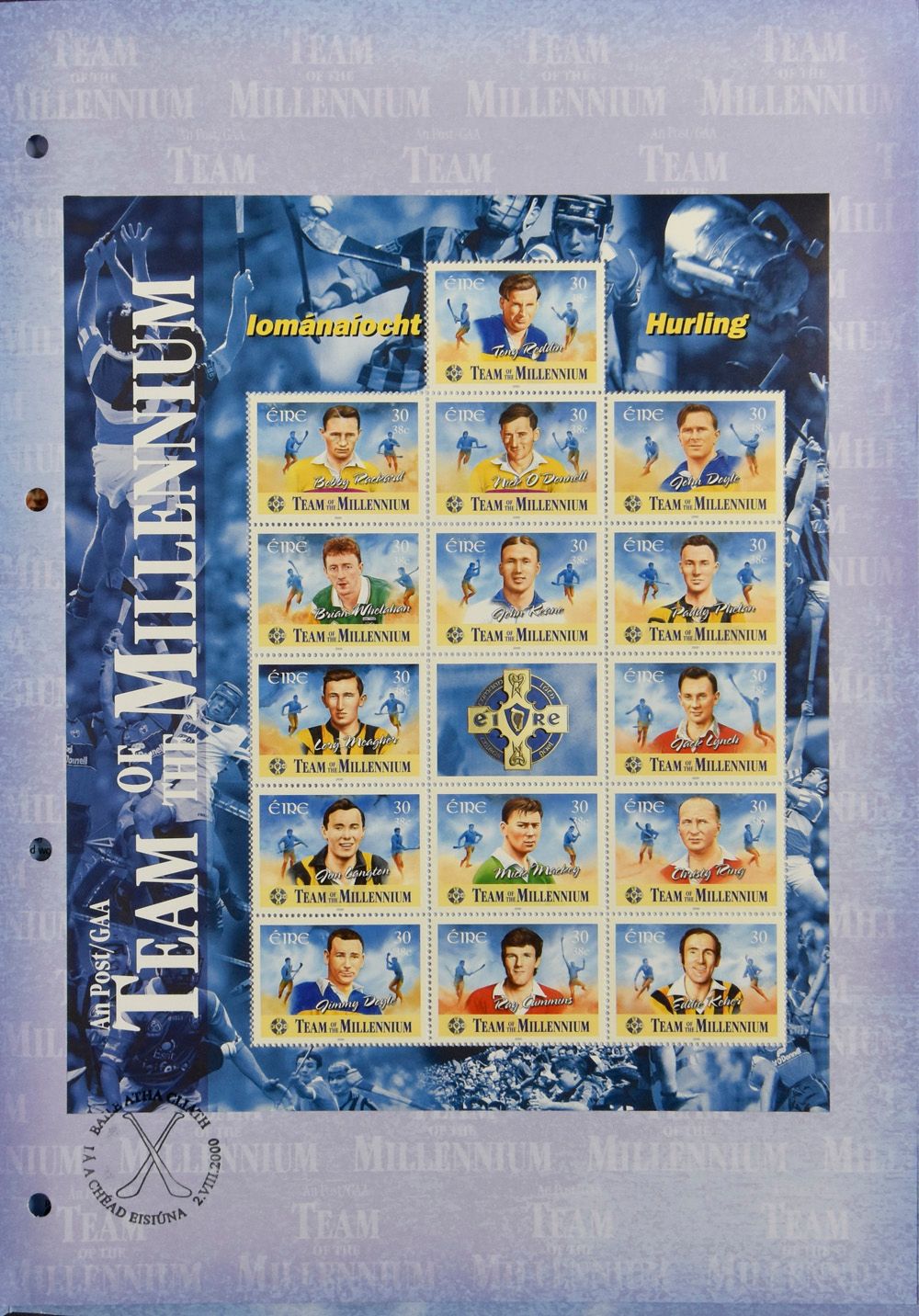 2000 Celebrating the Millennium, 6 speciale velletjes + 2 FDC sheetlets (zegels **), in ringband, zm (Yv € 130)