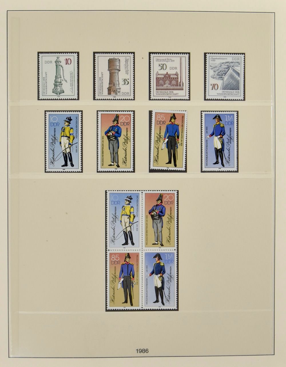 1969/1990 Ziemlich vollständige Sammlung in 4 Lindner-Alben, zm 