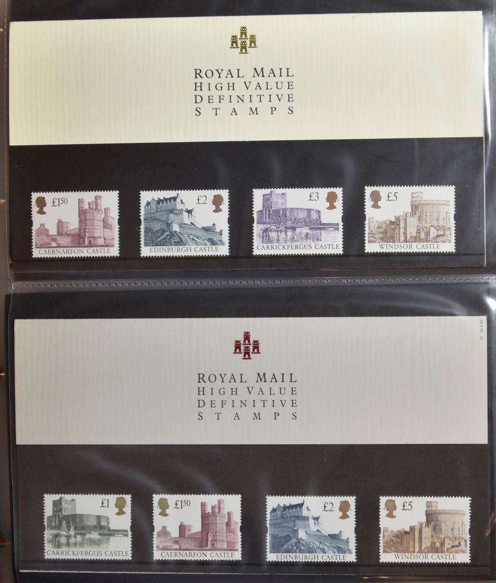 1992/2010 Verzameling presentation packs in albums, tevens album FDC's, zm 