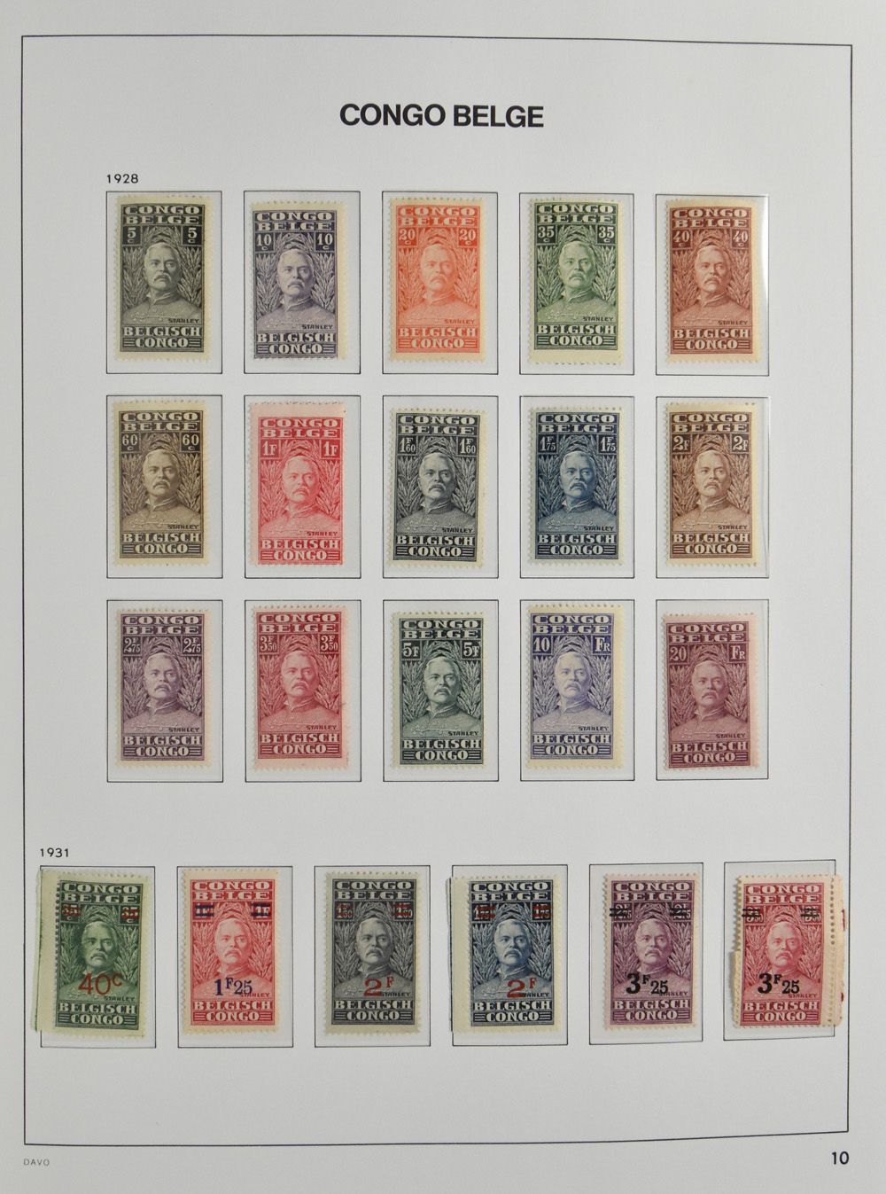 1921/1960, small collection in Davo album (+ jacket) of Belgian Congo and Ruanda-Urundi, some full sets, mainly mint, vf/f