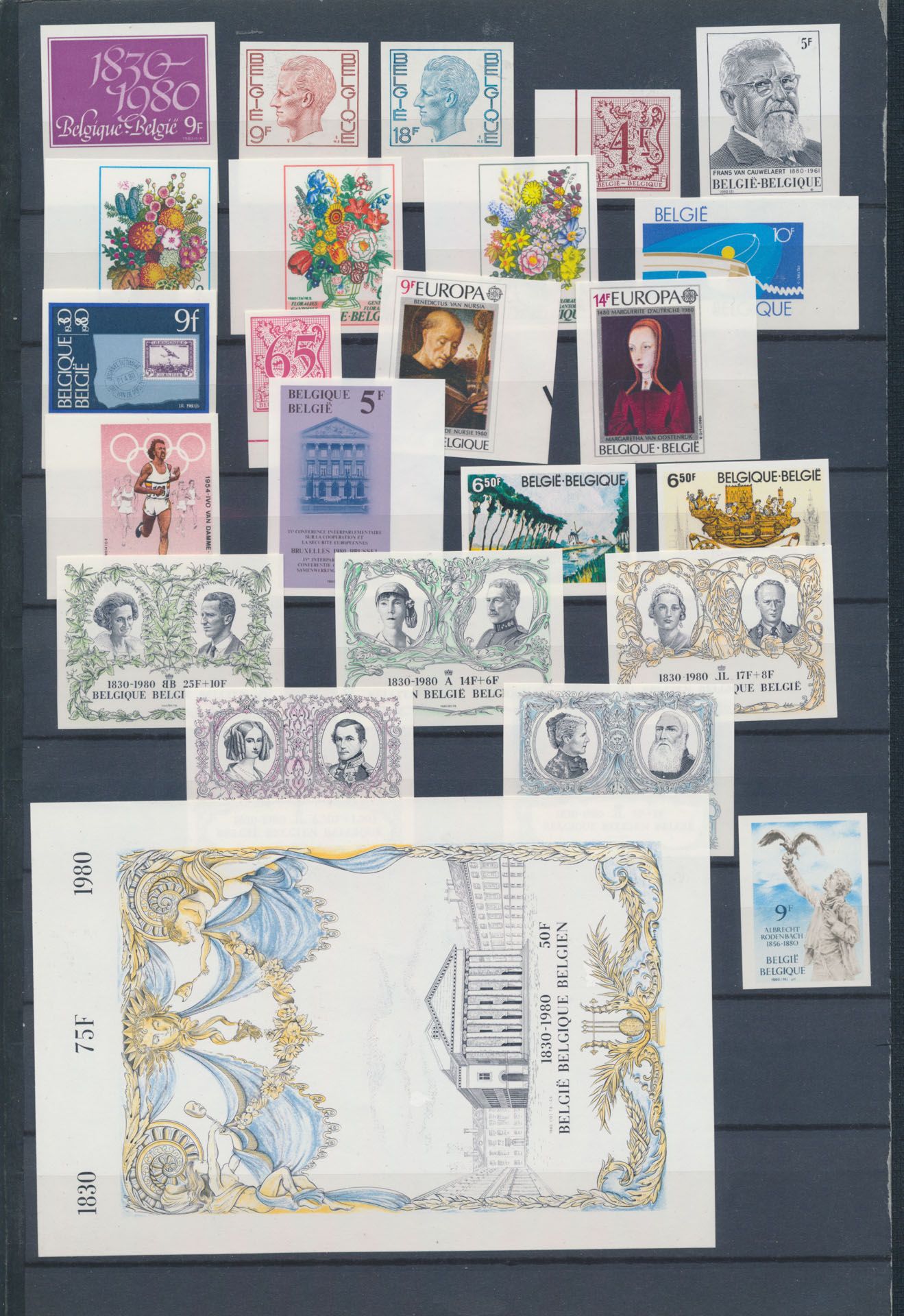 1980 Volledig, met 2 blokken, zm (OBP €730)