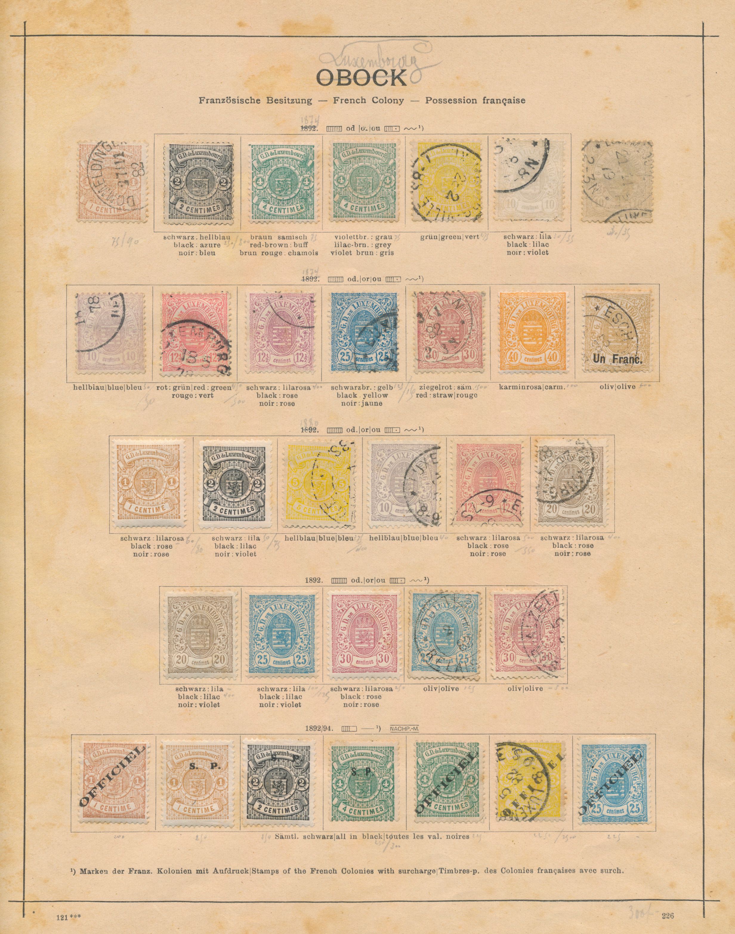 1874/1880 Collection of coat of arms for specialist, vf/f/to be checked (High catalogue value)