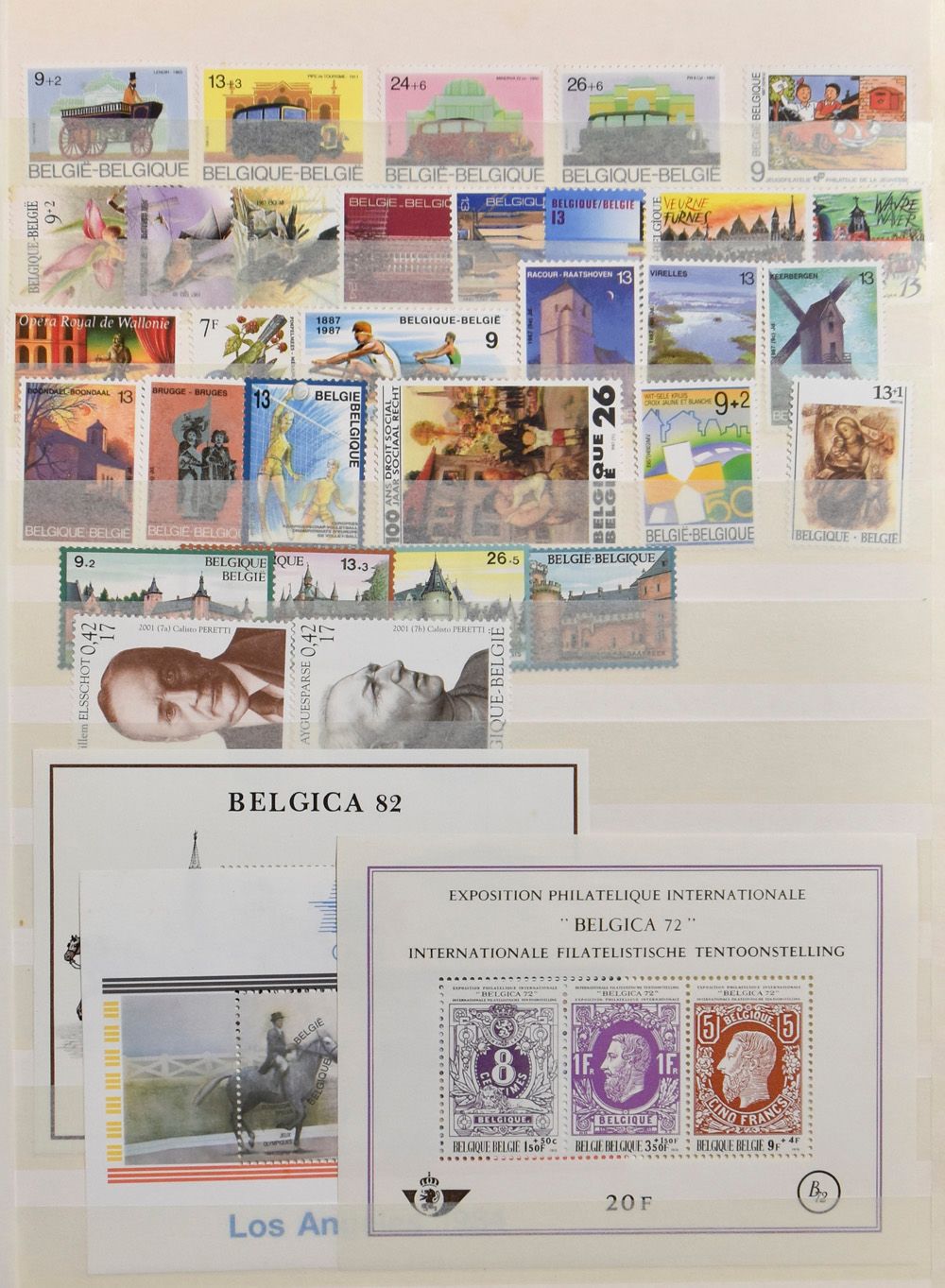 Voorraad in 8 insteekboeken (1959/99), zm (Frankeerwaarde: 58.787 BEF)