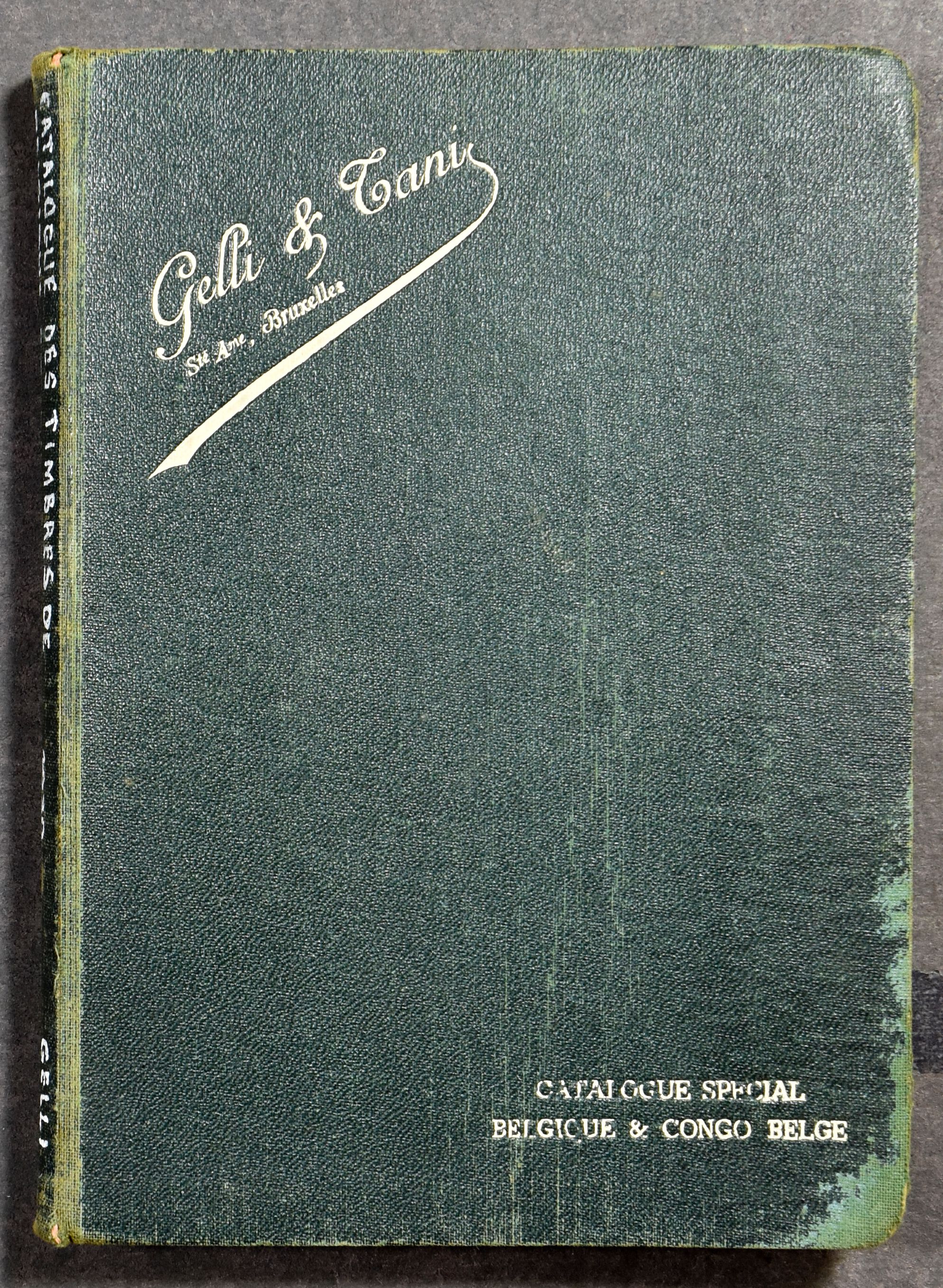 Accumulation of 8 books & booklets, Gelli & Tani catalog of Belgium and Belgian Congo (297 p), de Moffart 