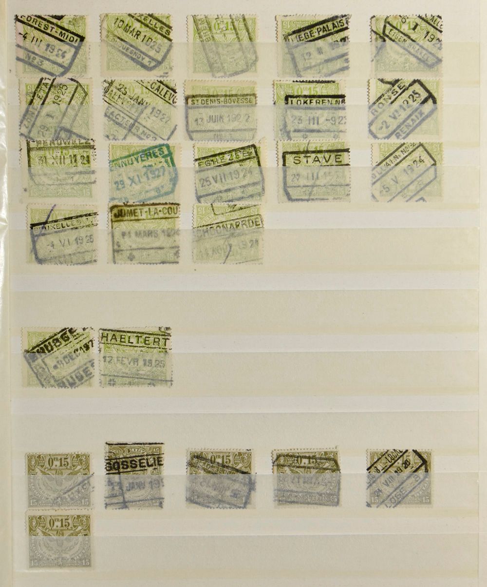 1915/1922 TR 58/127, collection 1276 stamps including better cancellations in stockbook, vf/f