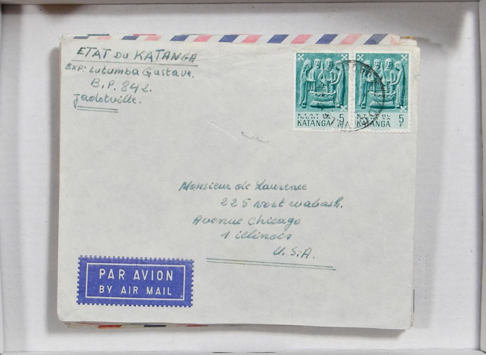 1960/1962, 22 items (Covers, letter-card, piece) send from Katanga Free State to Belgium (one to USA), interesting for cancellations such as Elisabethville 1, Jadotville, Albertville, Kolwezi, vf/f/to be checked