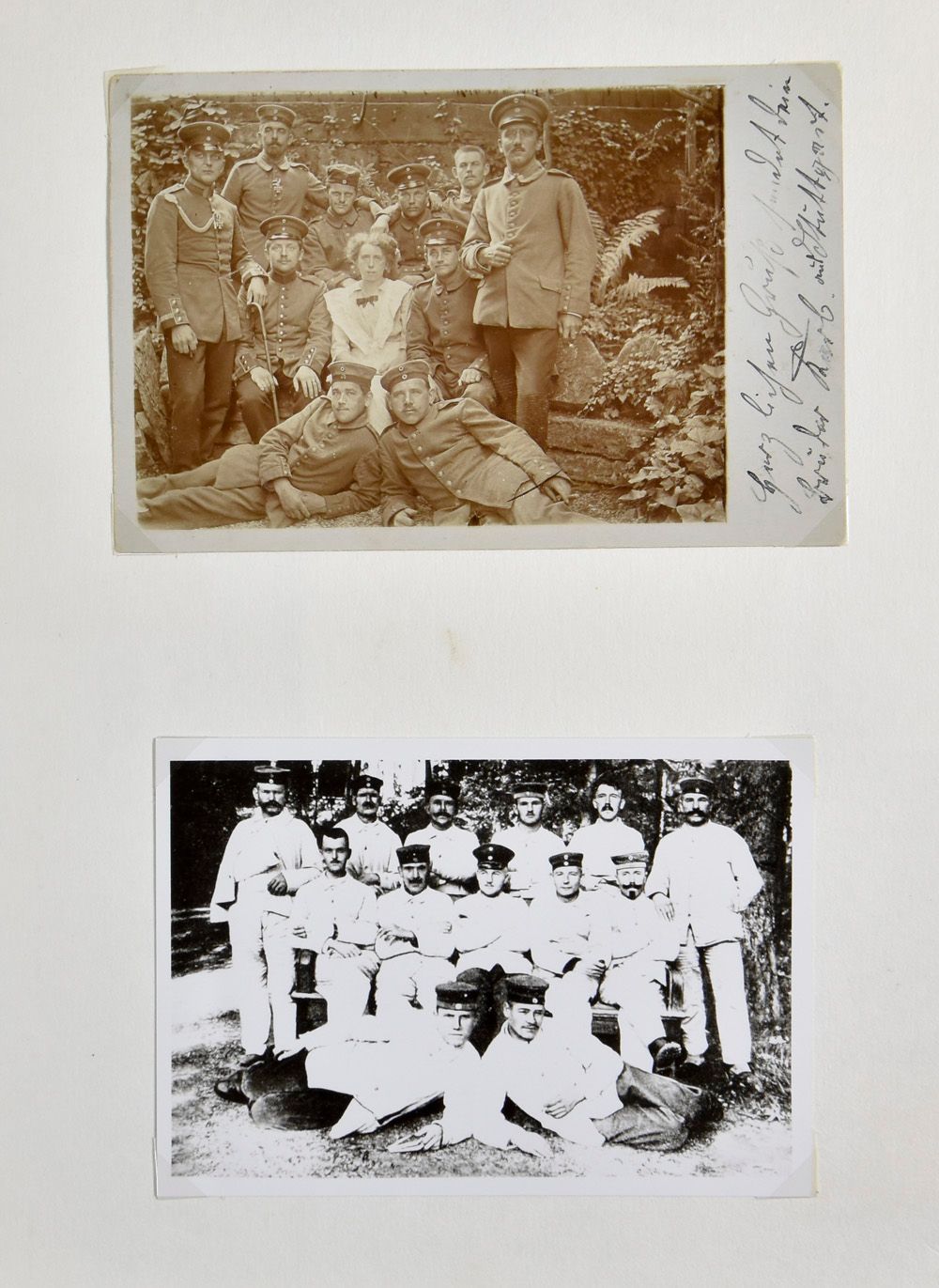 1918/1945, verzameling in album, met groot aantal foto's (nadrukken), tevens bezette gebieden, zm/m.