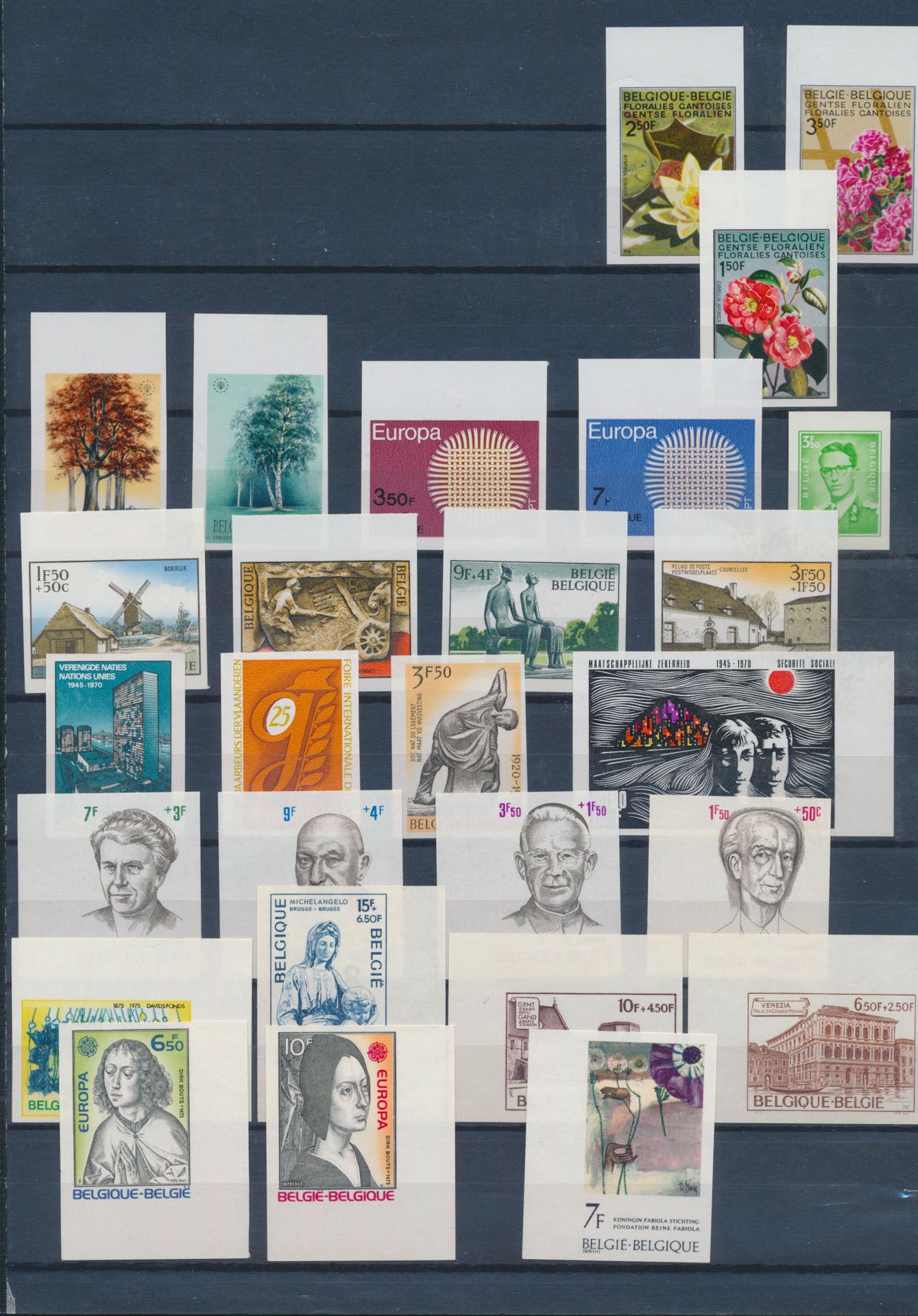 Accumulation 1970 to 1976, 23 sets, vf (OBP €783.50)