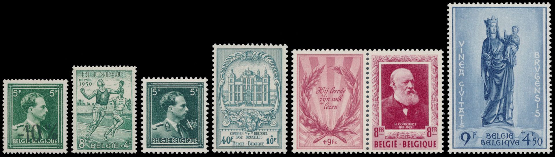 1945/1975, quasi volledige verzameling incl blokken en LP (zonder Gellingen en BF 32), in Schaubekalbum, zm.