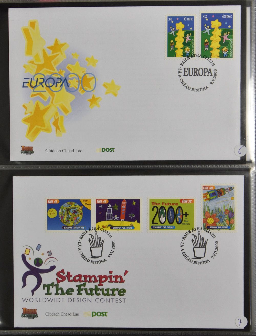 1995/2001, verzameling van 113 FDC's, in 2 ringbanden, zm.