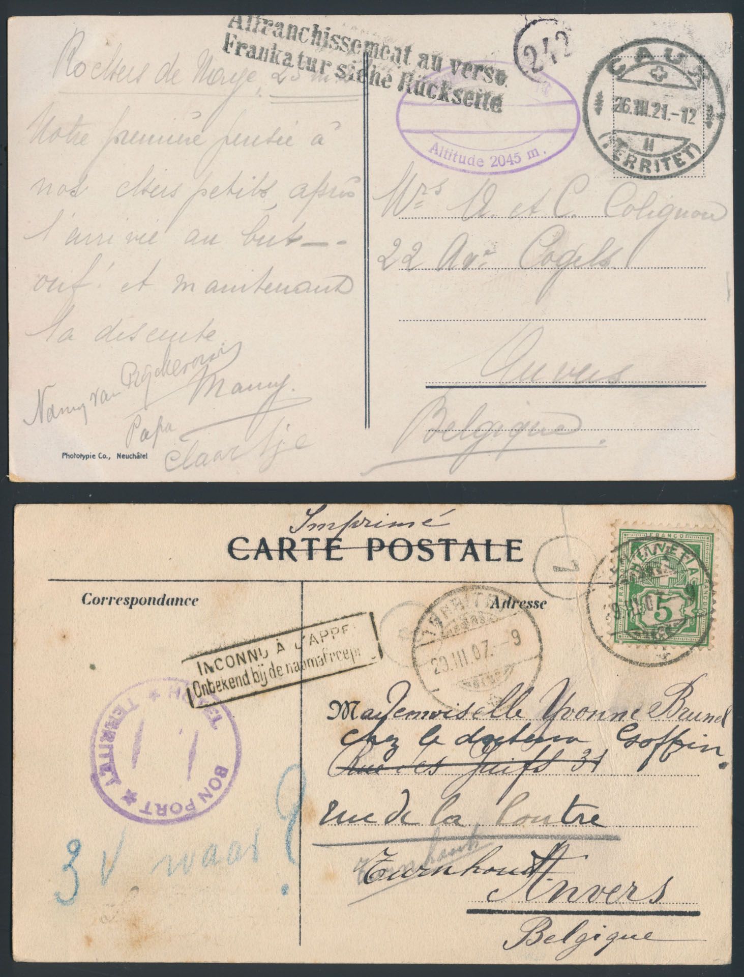 9 ZK, all sent to Belgium, including Britain 