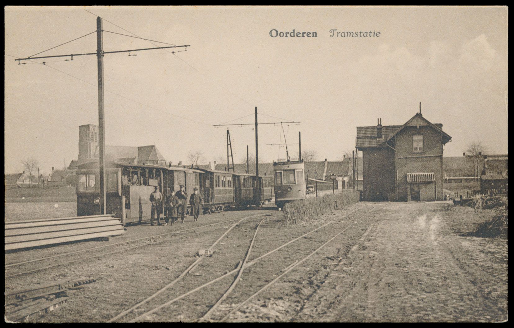 Provincie Antwerpen, Oorderen, prachtkaart van de tramstatie (1 stuk)