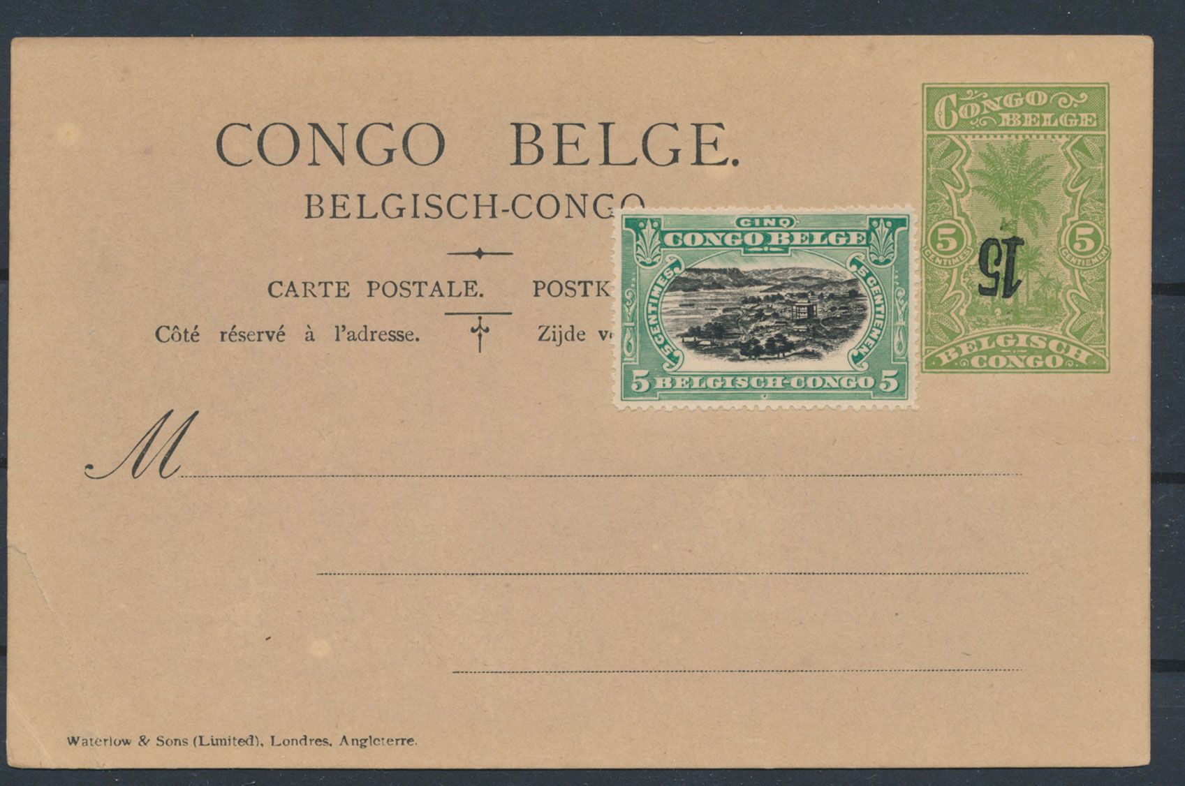 Stibbe nr 55 (30x), with inverted surcharge 