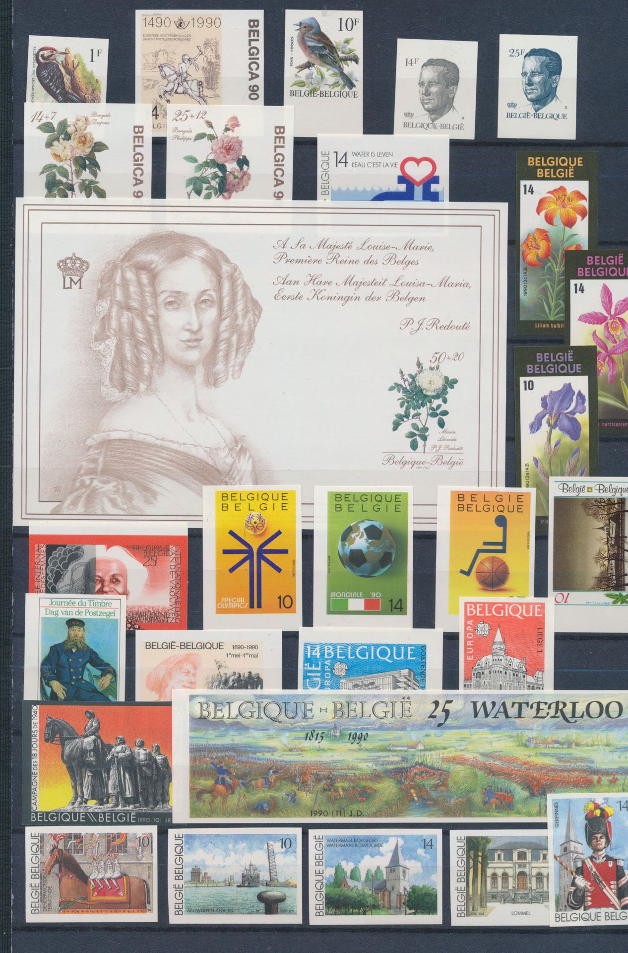 1990 volledig, (met blokken en boekje), zm (OBP €1.270)