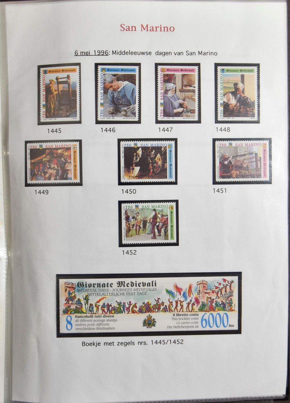 1994/2012 Zeer uitgebreide verzameling in 3 albums, volledig met blokken en boekjes, vanaf 2001 werden de meeste gelegenheidszegels uitgegeven in velletjes van 20, alle aldus uitgegeven vellen zijn in deze verzameling aanwezig, zm 
