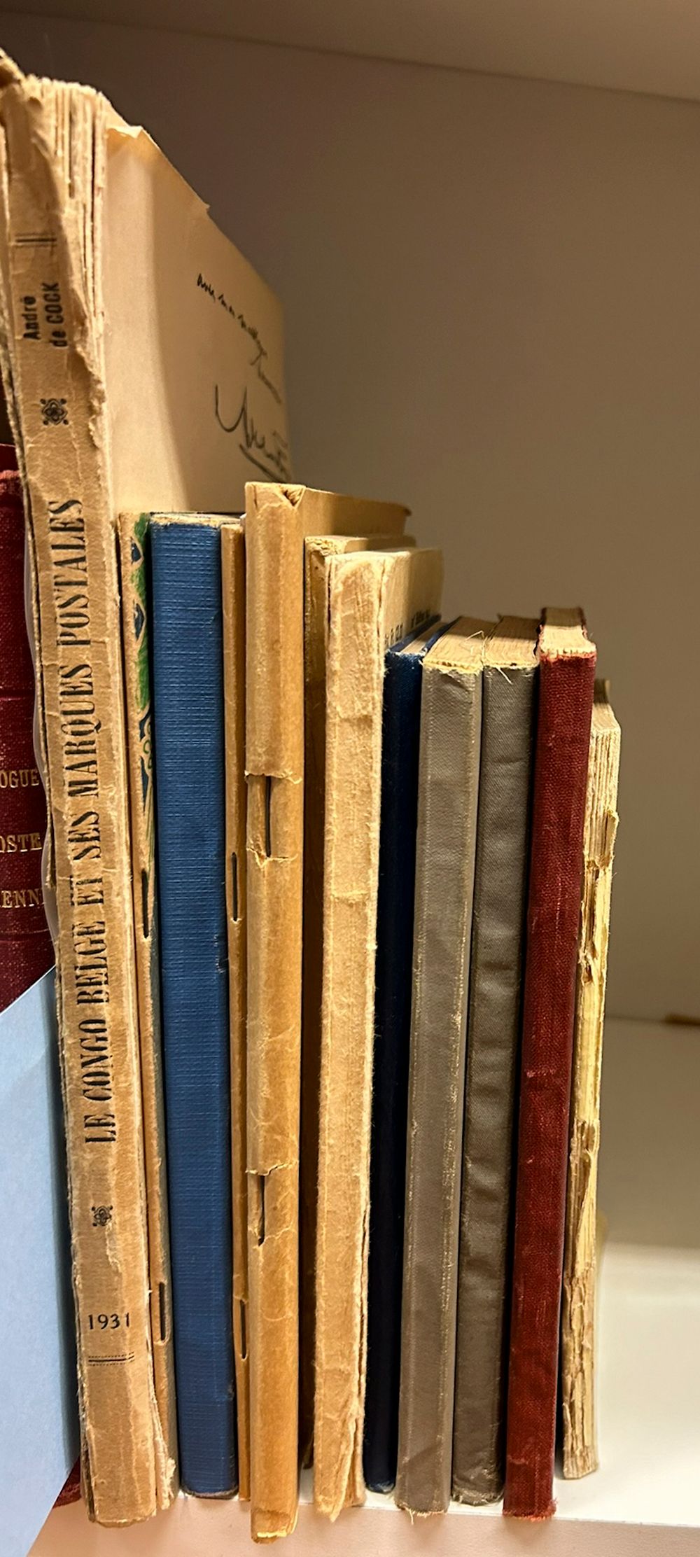 Accumulation of books and documentation about Belgian Congo, such as 