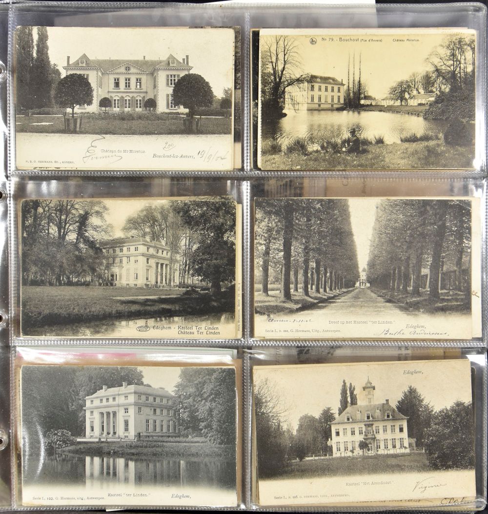 Diverse plaatsen, quasi alle randgemeenten, in modern album (91 stuks)