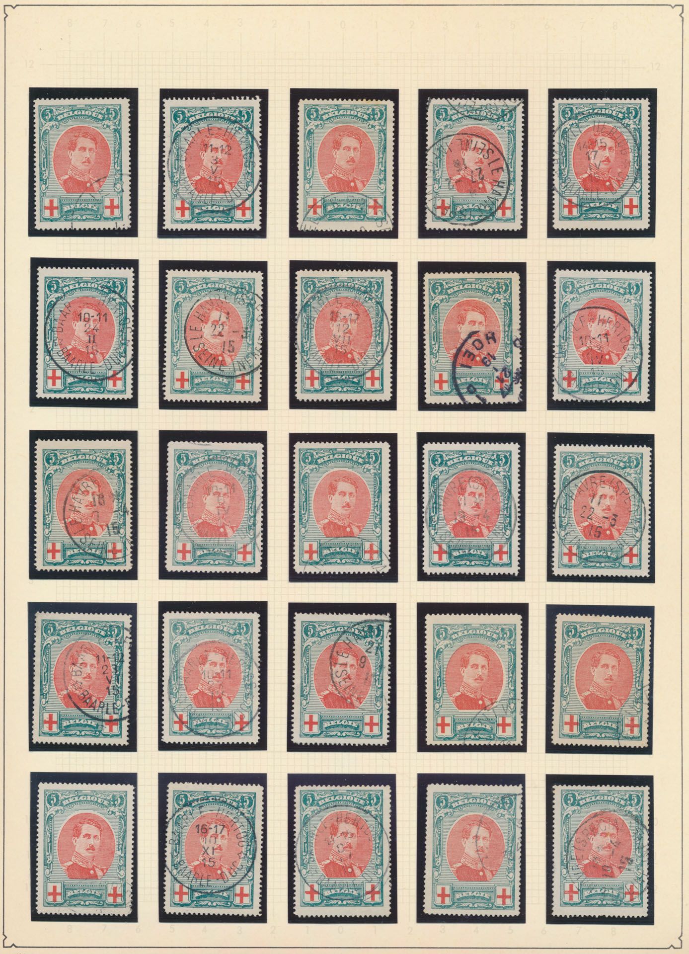 Huge study/stock in album and stockbook, including perforations, varieties, curiosities and cancellations, 132 (573x), 133 (511x), 134 (420x), vf/f/to be checked (Huge catalogue value)