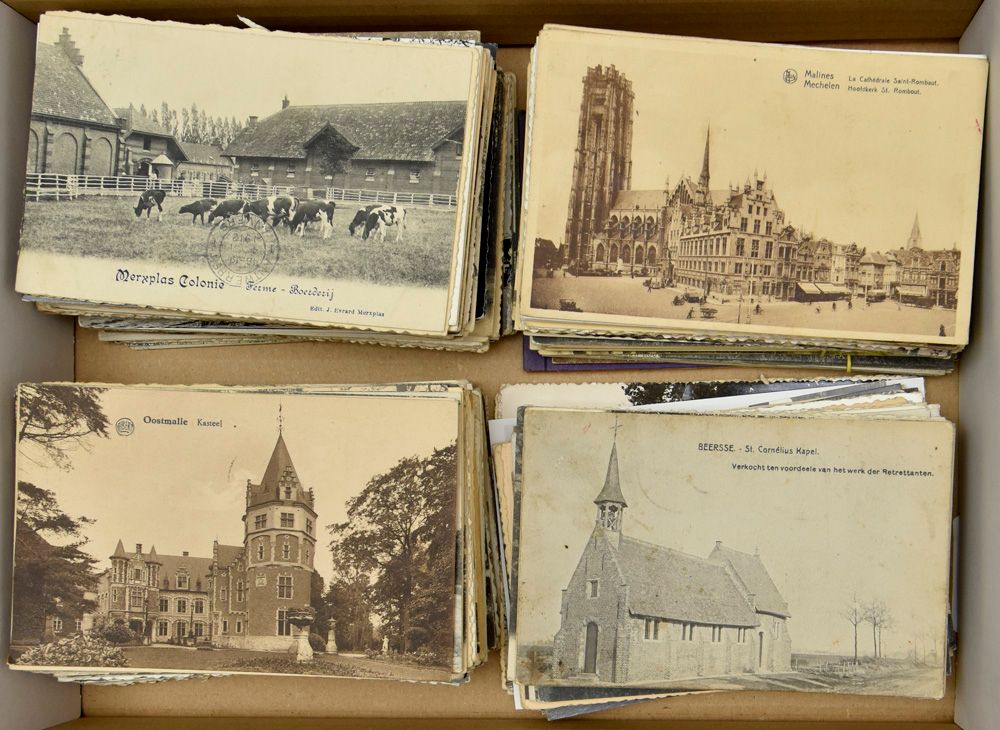 Diverse plaatsen, oudere kaarten en veel betere, w.o. Beerse, Essen, Kalmthout, Niel, Sint Amands, enz... (340 stuks)