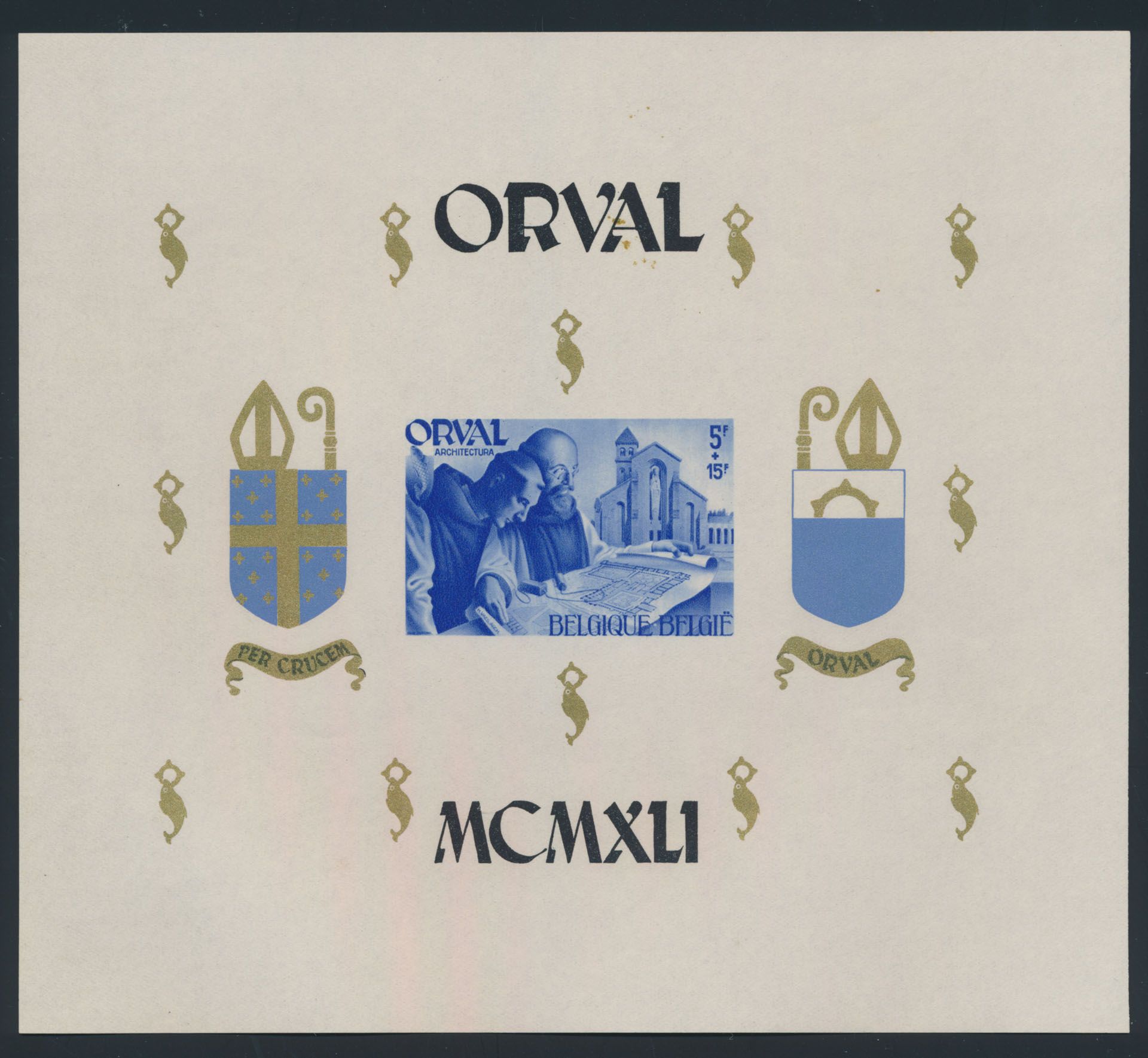 BL 12-Cu, perforated, with dark printing, vf (OBP ++€25)