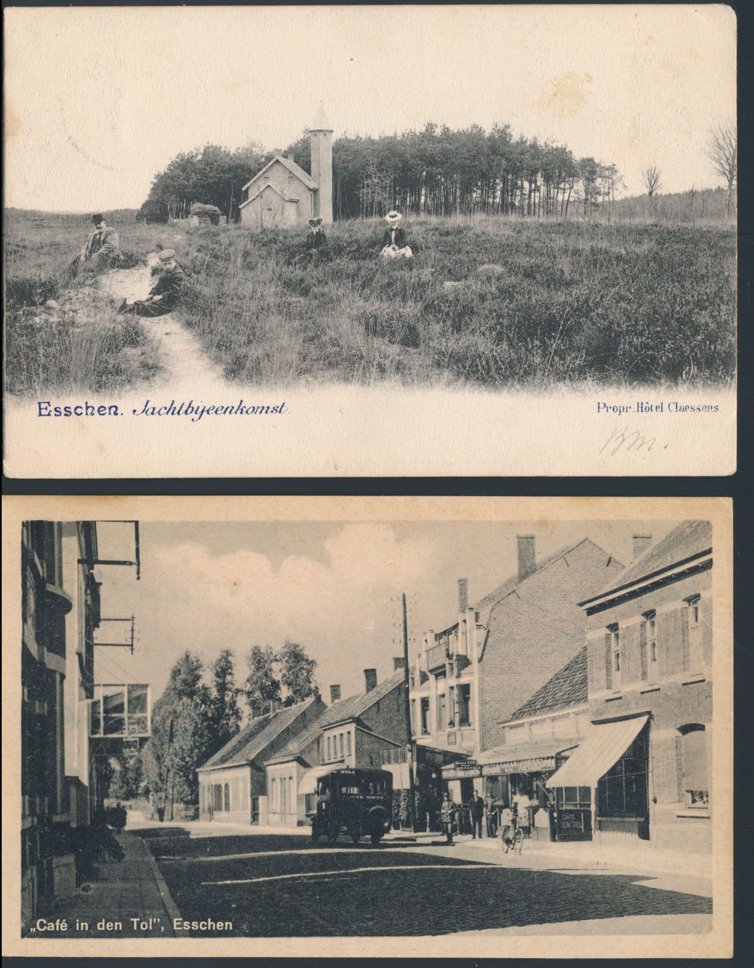 Essen, dorpszichten en station (19 stuks)