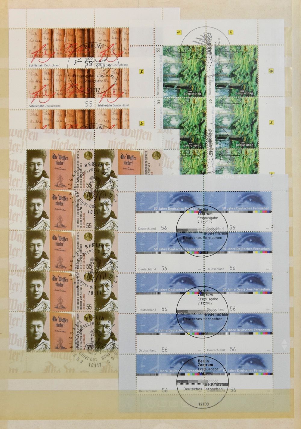 Diverses pièces dans des classeurs, des reliures, etc., y compris Dantzig, Reich, tb/b/àv.
