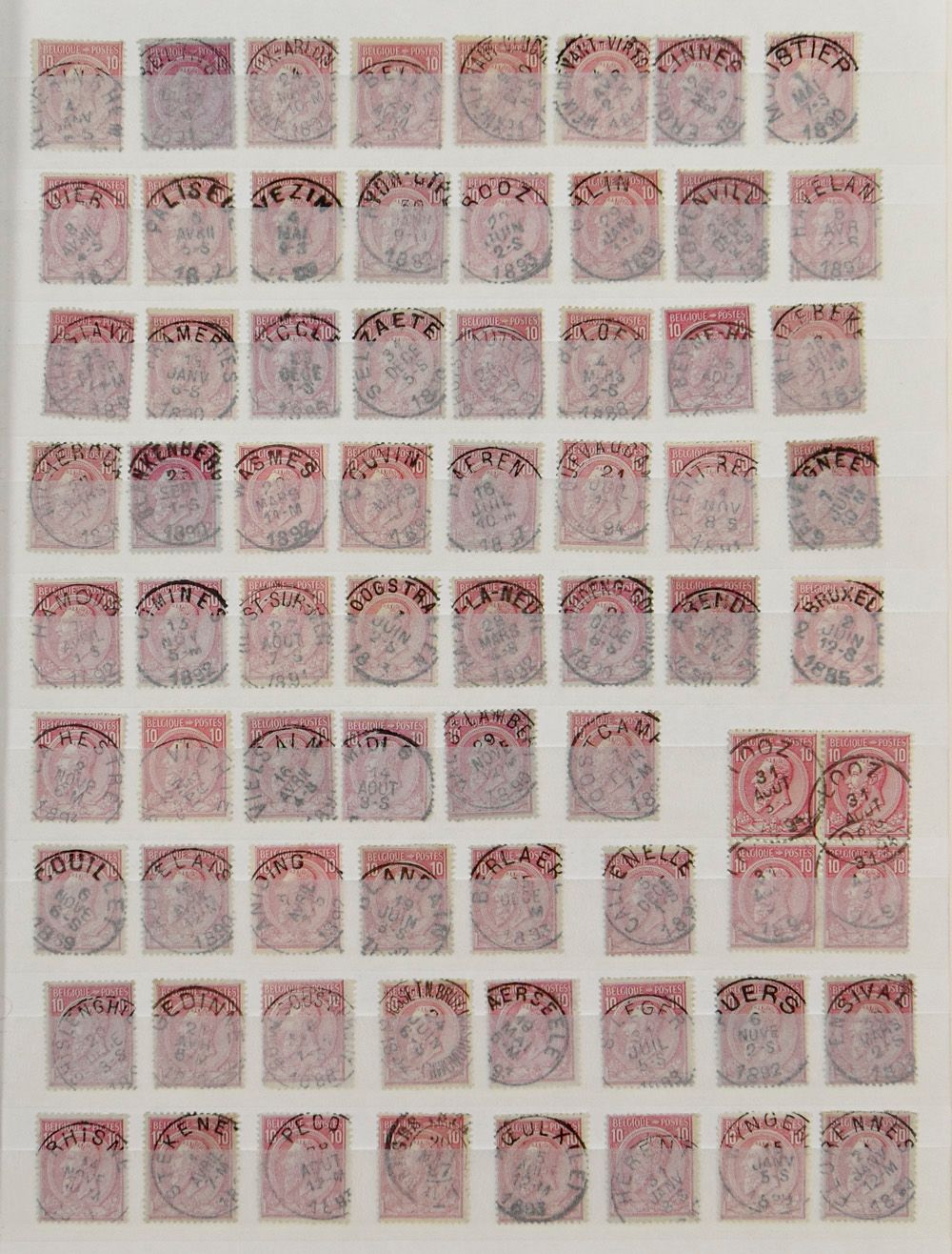No 46, nice collection of centrally stamped290 stamped stamps in album. (+500 stamps). Very nice to expand and improve your collection, for the specialist stamp collector, vf/f/to be checked.