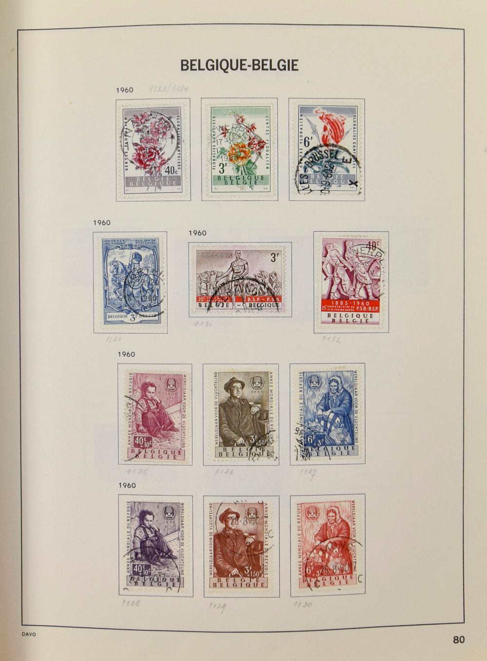3 Sammlungen in 3 Davo-Alben Belgien (ab 1960), Berlin (einschließlich der 3-Uhr-Serie), Großbritannien (einschließlich einiger Klassiker), zm/m/ntz