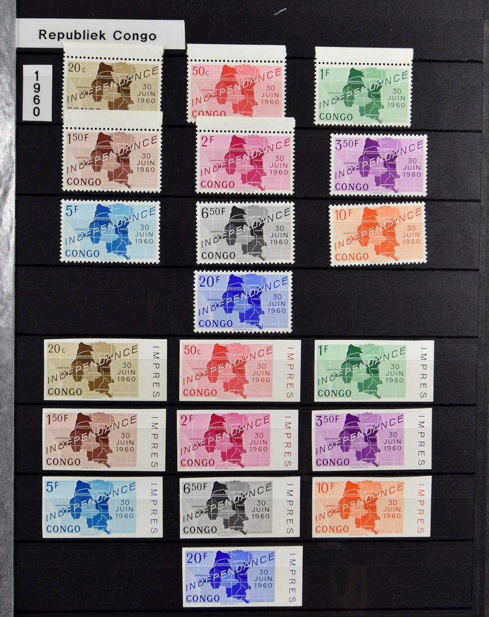 1960/1987 Very nice collection in 2 stock books, with complete sets and minisheets, vf 