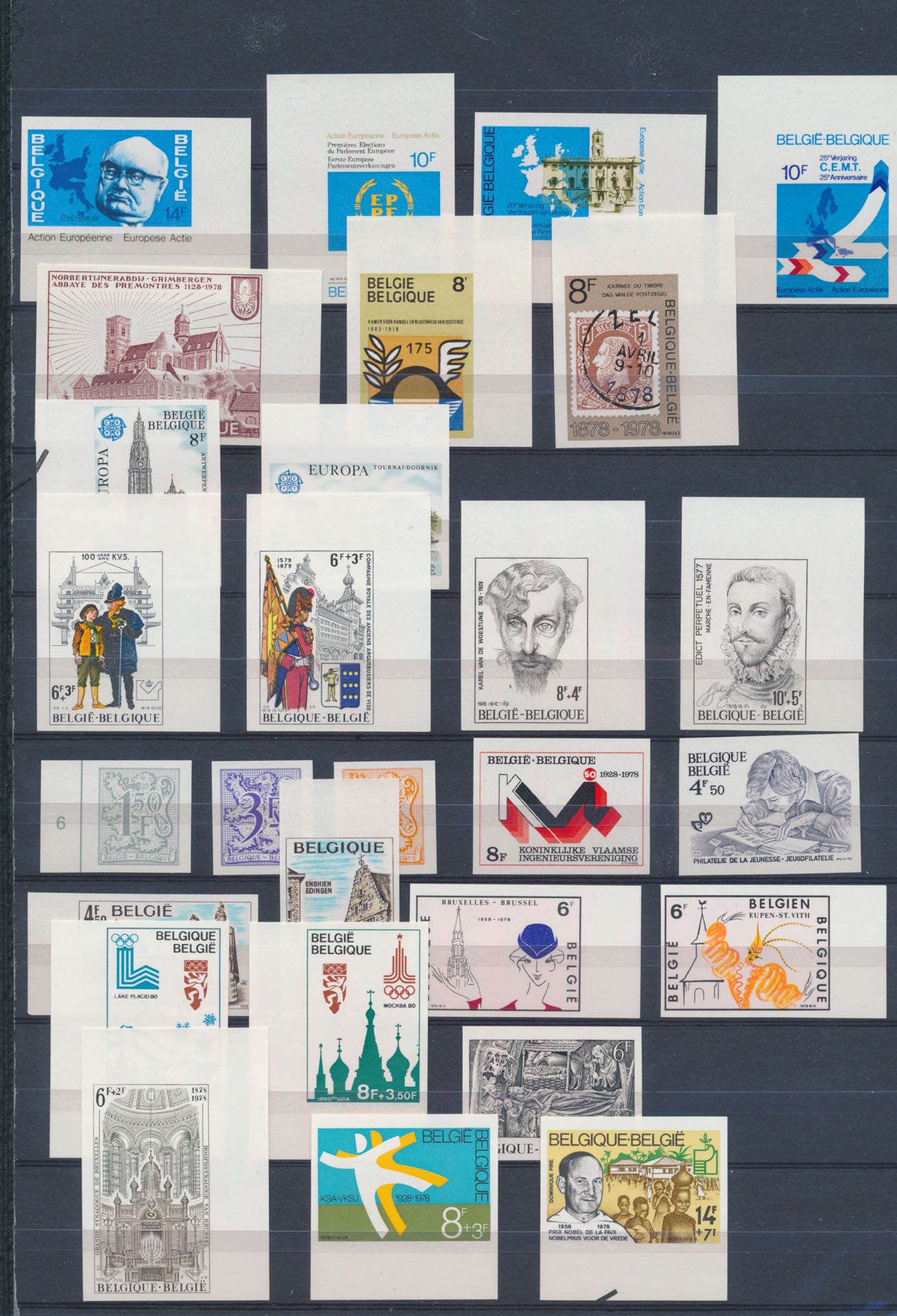 Accumulation 1978 to 1979, 23 sets + 1 souvenir sheet, vf (OBP €727.50)