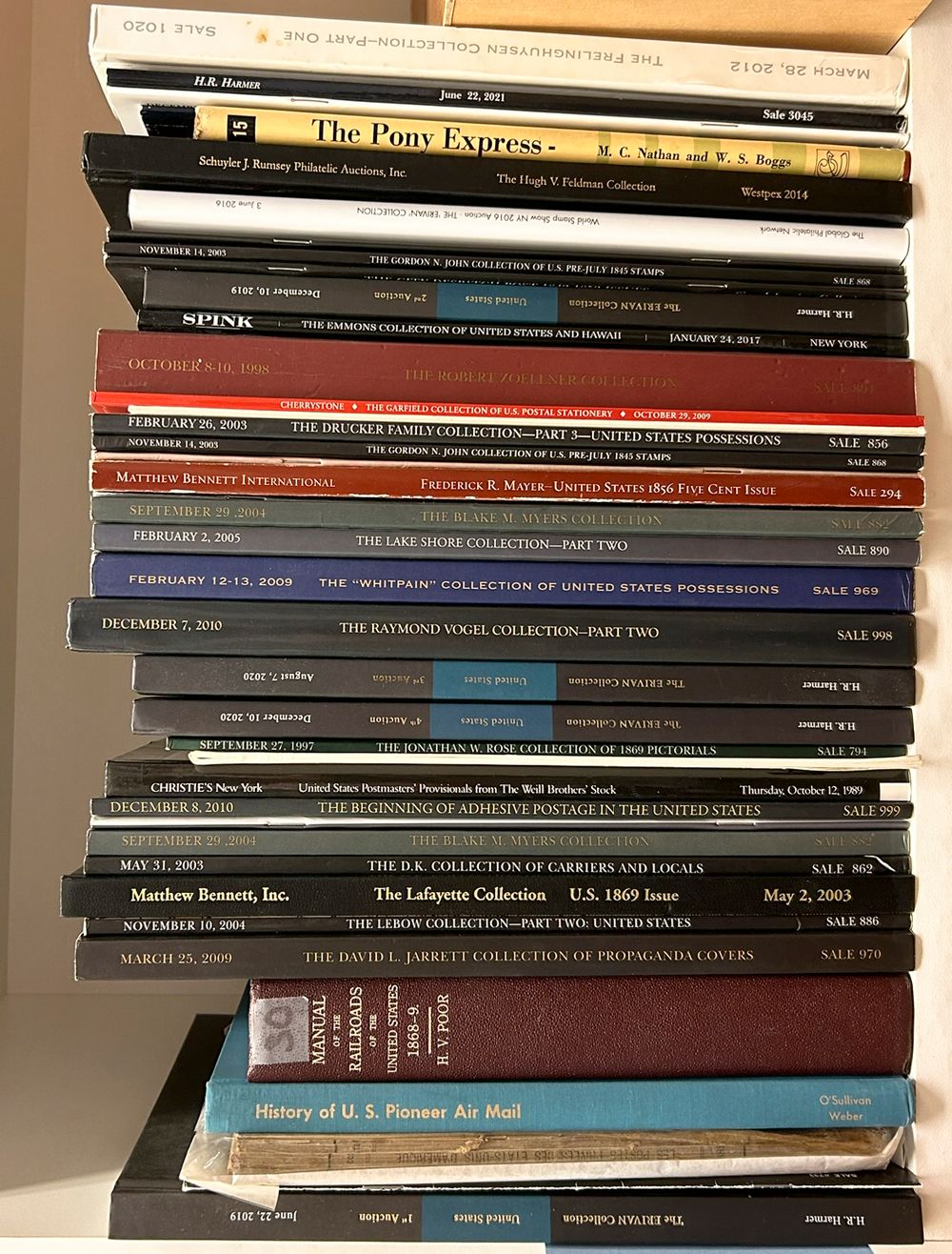 USA, samenstelling van 43 boeken, zie foto op website
