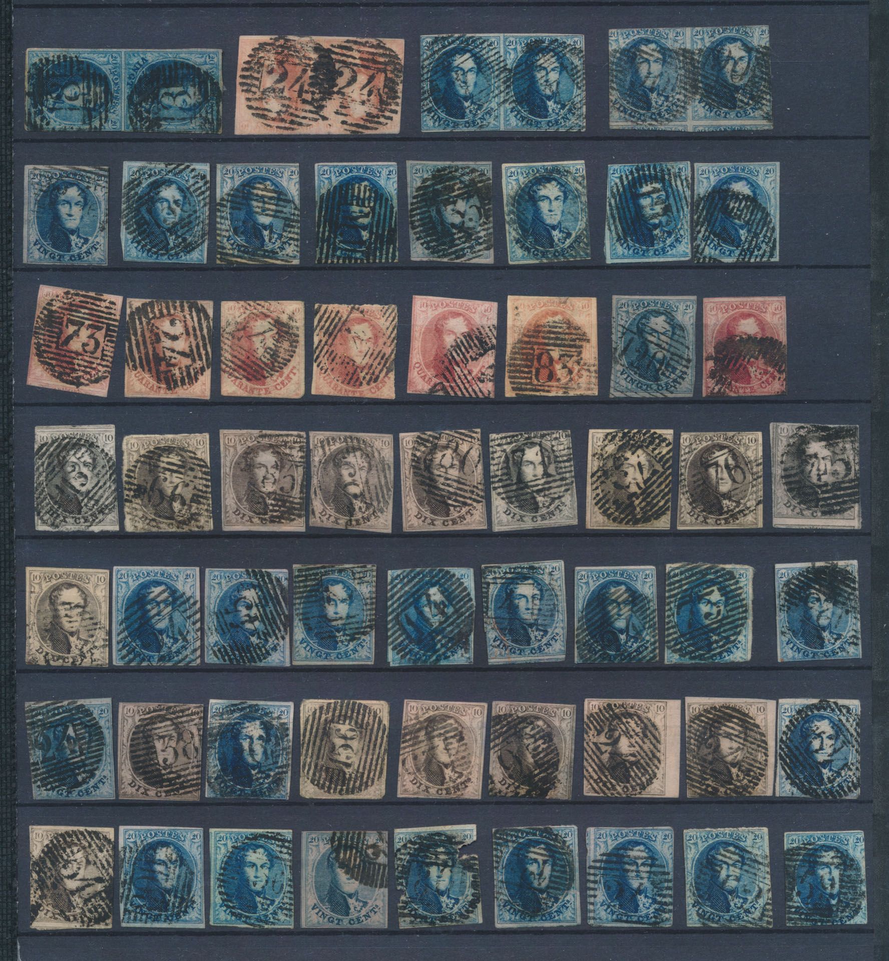 Collection de médaillons non dentelés (6-12), 