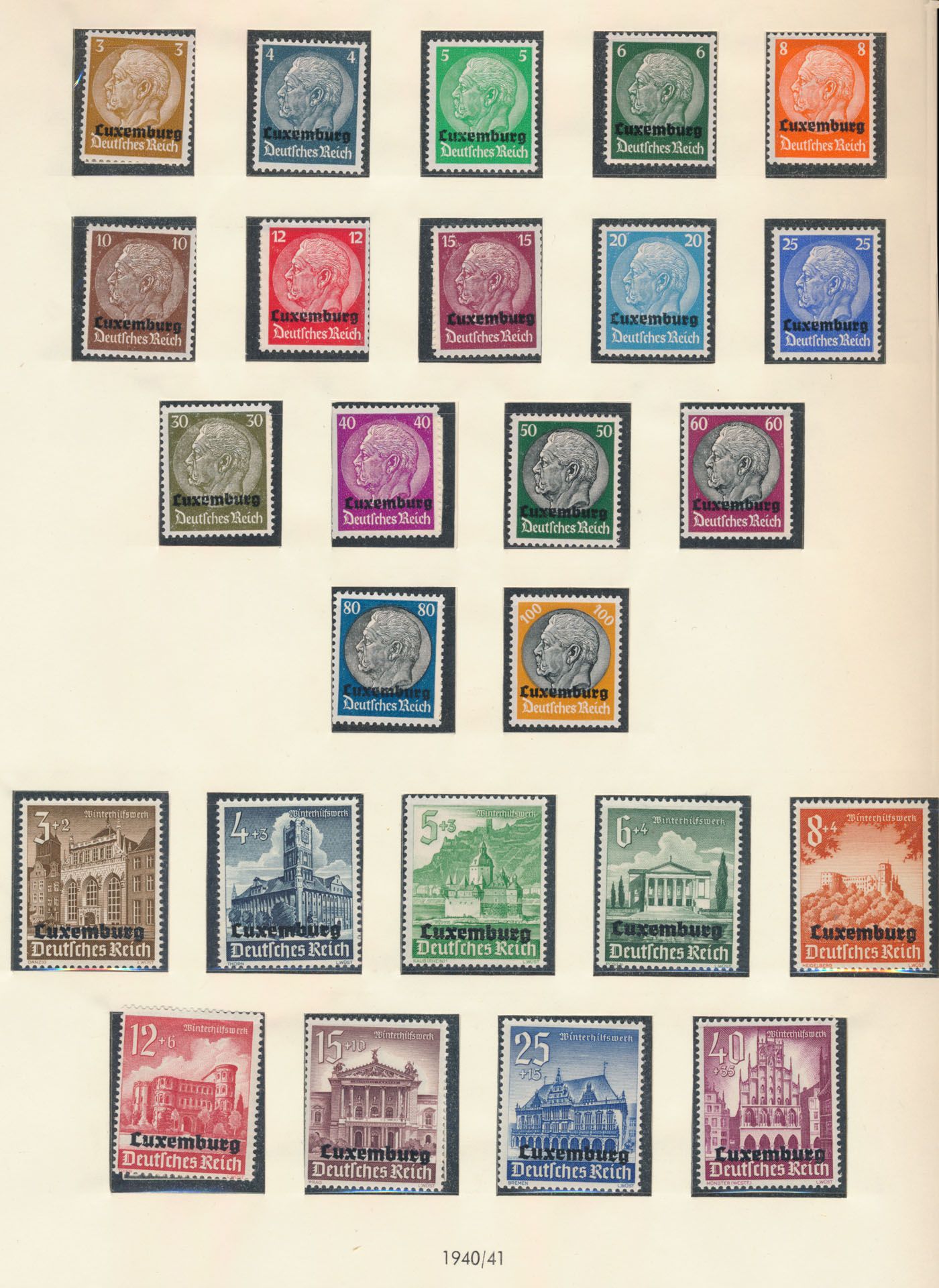Elzas, Luxemburg, Ostland, Oekraïne, volledige reeksen, zm (Mi. €193)