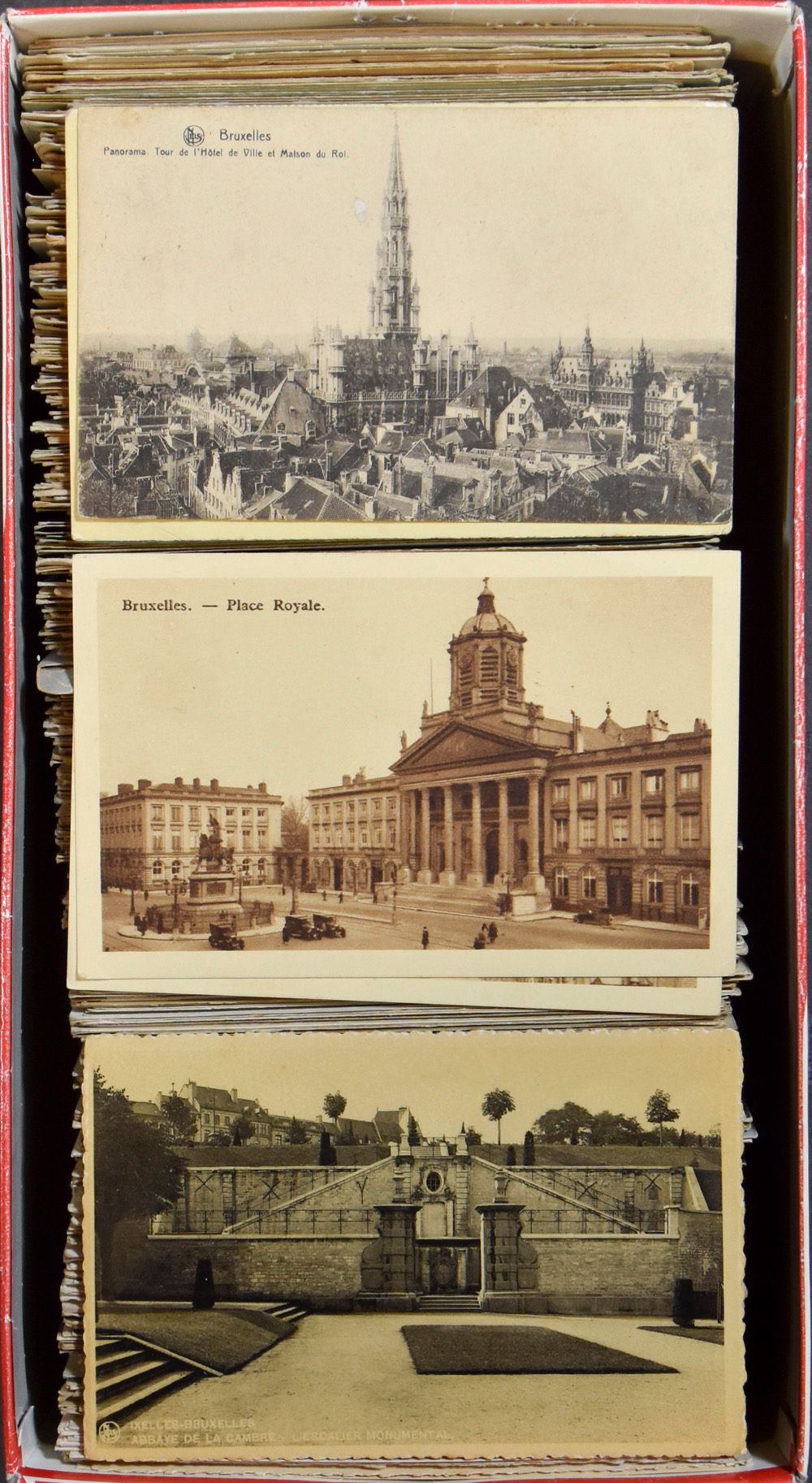 Brussel, oude kaarten (+/- 800 stuks)