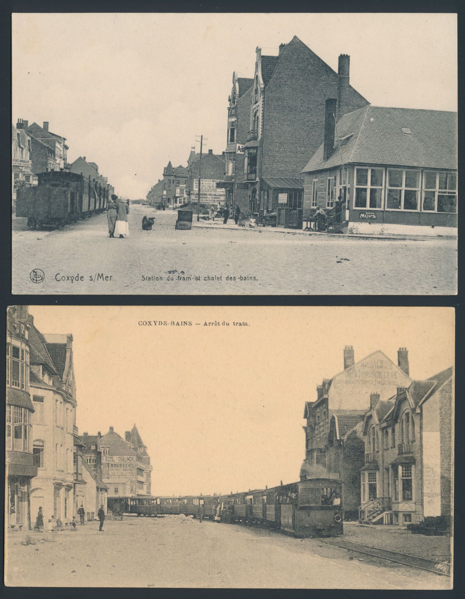 Provincie West-Vlaanderen, Koksijde, w.o. 5 stoomtrams, mooie samenstelling + 1 paardentram (6 stuks)