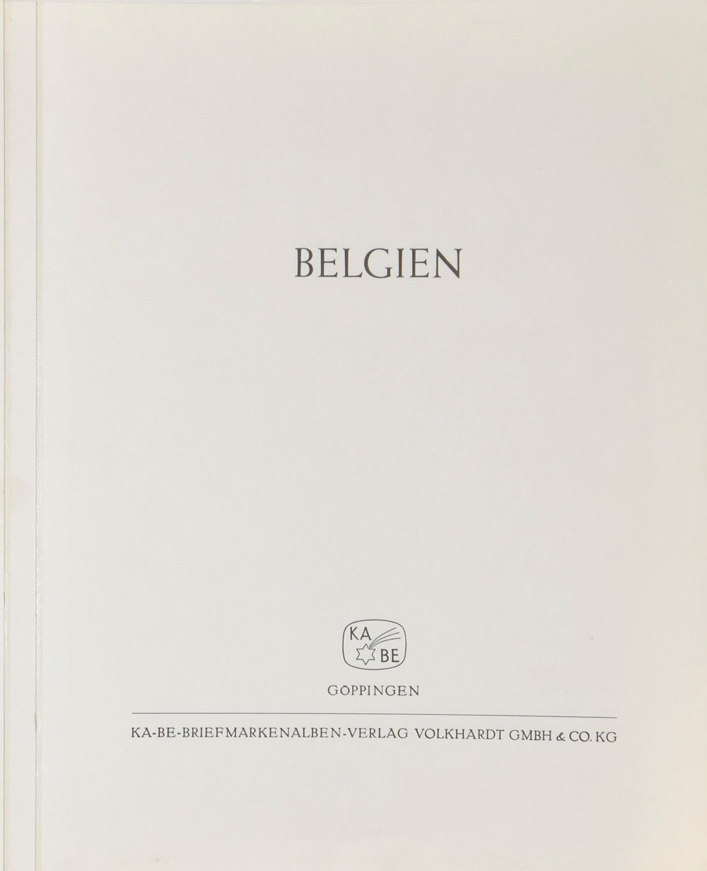 KaBe albumbladen, België tussen 1960 en 1999