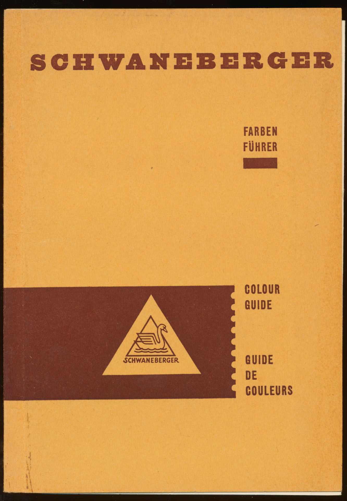 Schwaneberger Farbenführer, colour guide - guide de couleurs; Schwaneberger; 1965; printed; glued; German; 16 pages; soft cover; in fair condition