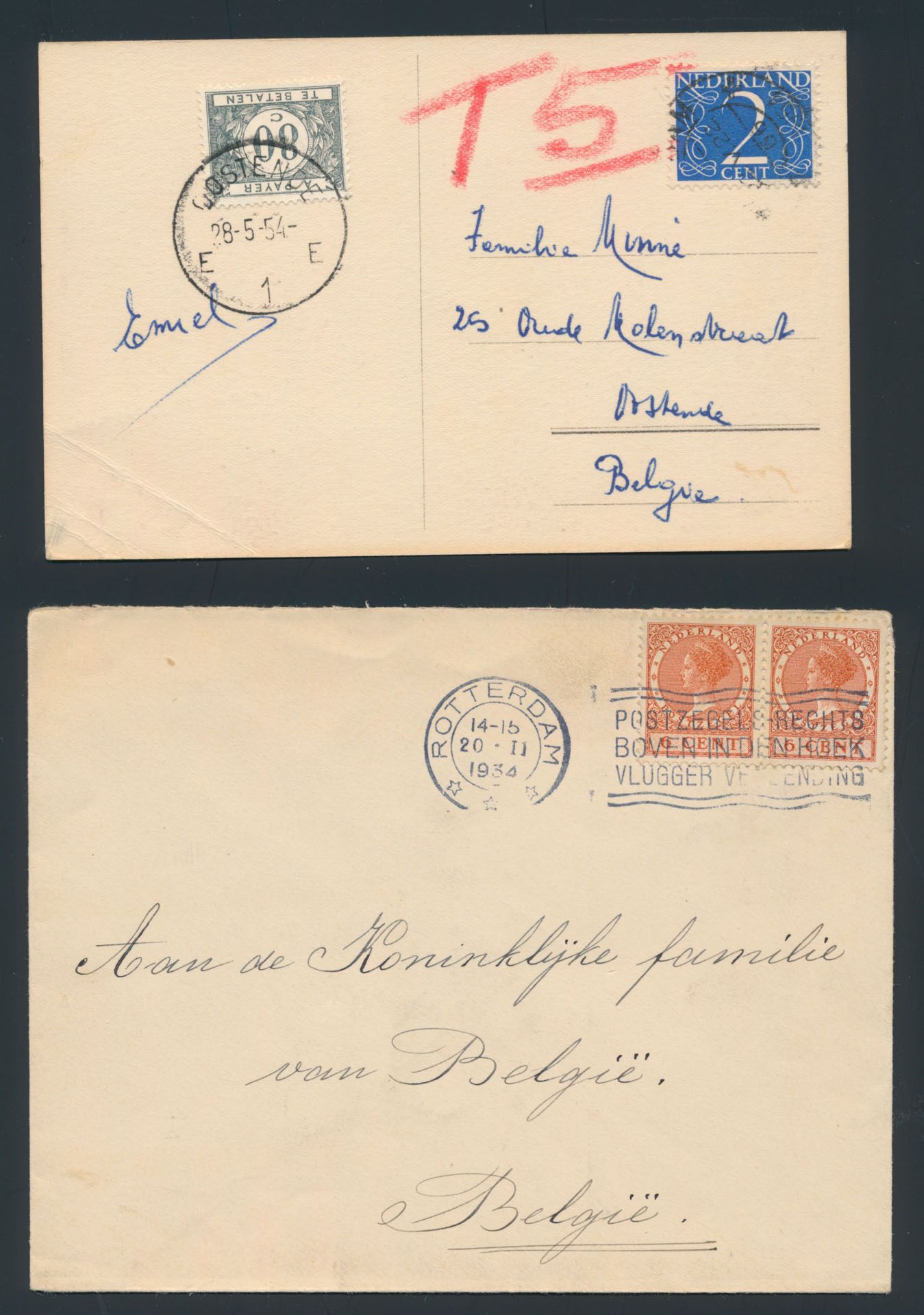 Ruim 350 poststukken en FDC's van ca. 1900 tot modern, zm/m 